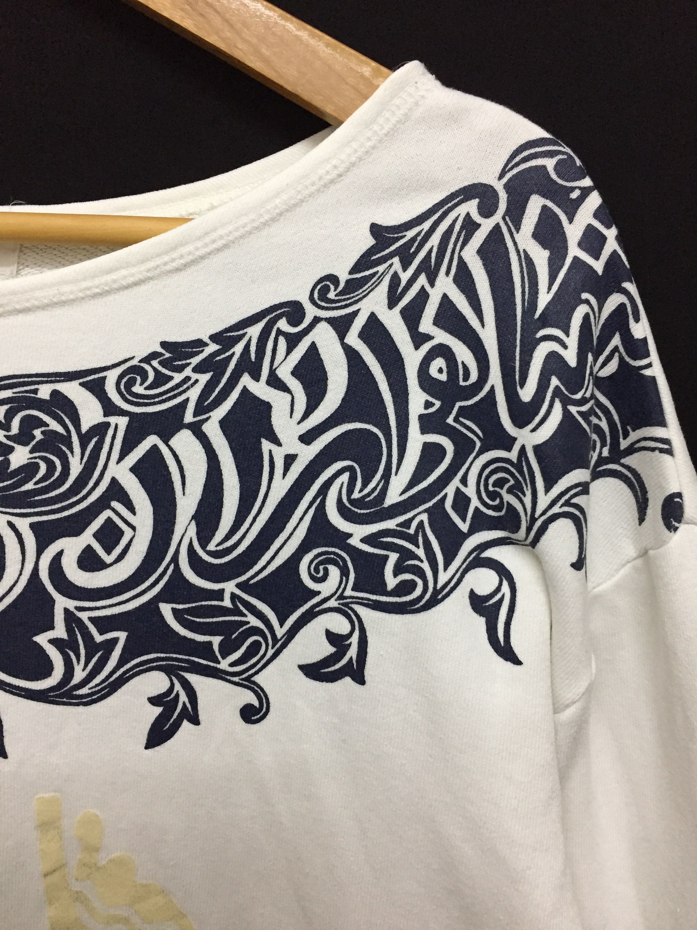 Kansai Yamamoto 80's ancient One Eye Arabic word sweatshirt Size L / US 10 / IT 46 - 4 Thumbnail