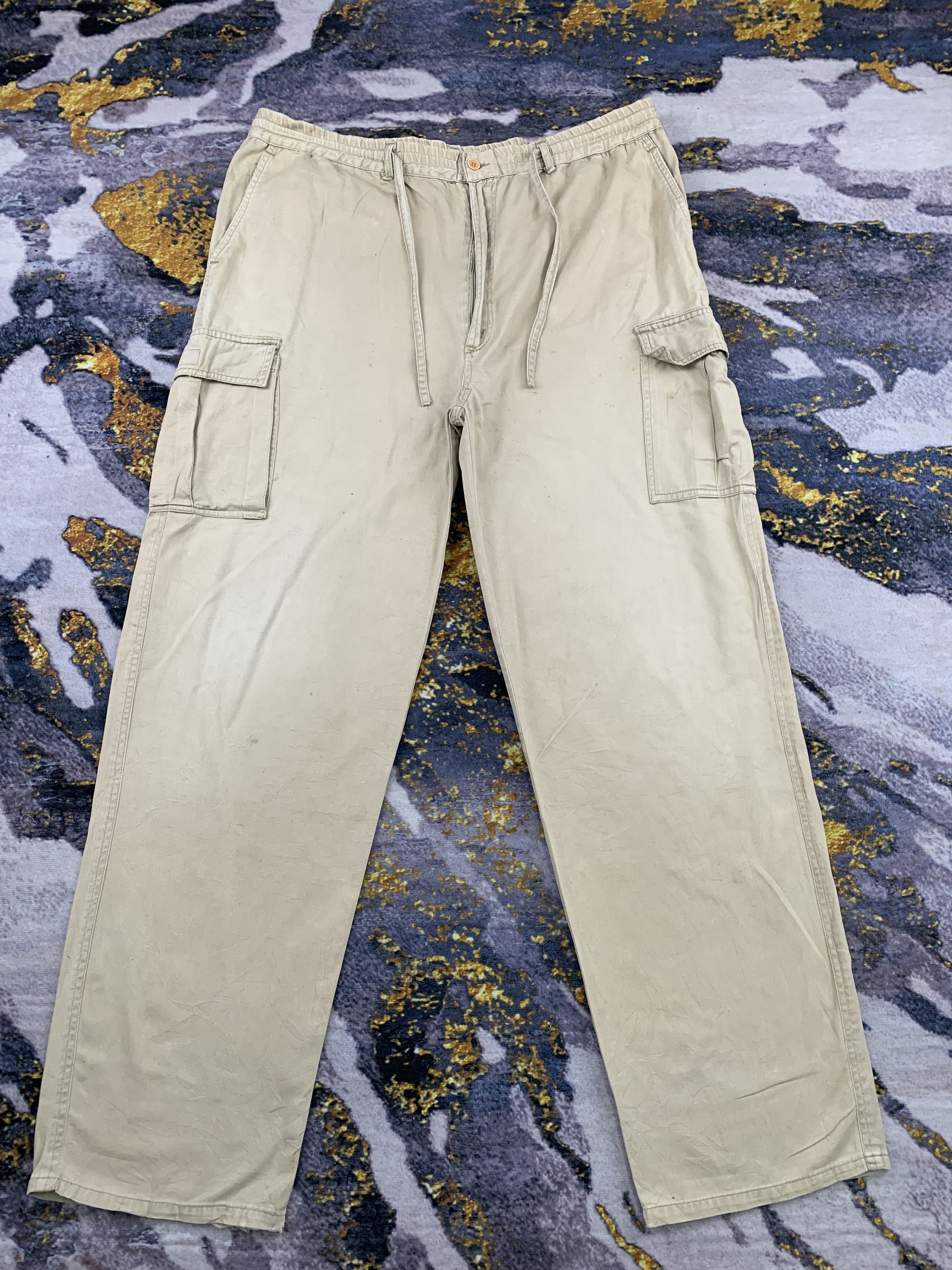 image of Vintage Multipocket Cargo Pants in Khaki, Men's (Size 38)