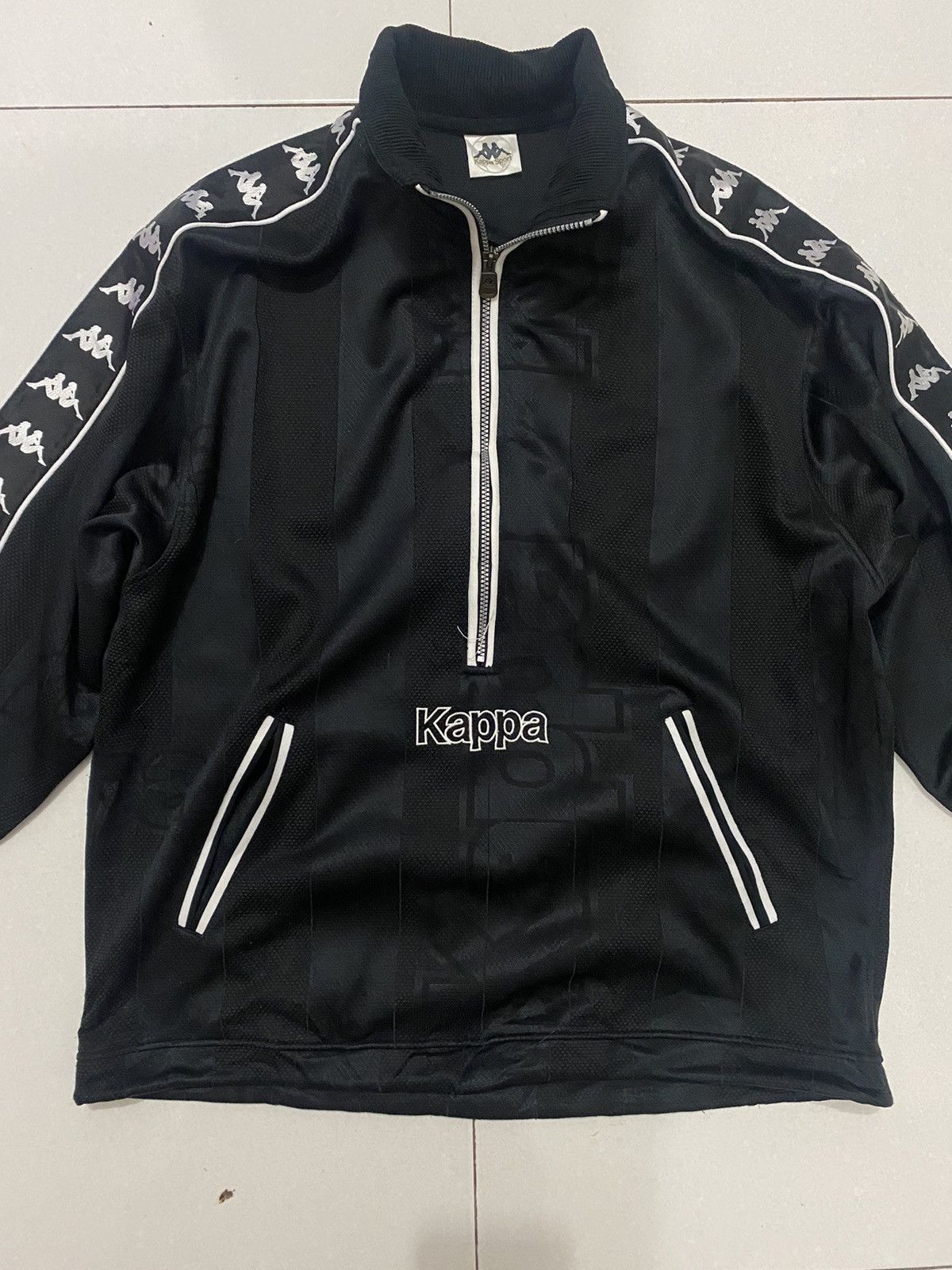 Kappa 🔥Vintage🔥 90’s Kappa Tape Halfzipper Hoodie Size US M / EU 48-50 / 2 - 4 Thumbnail