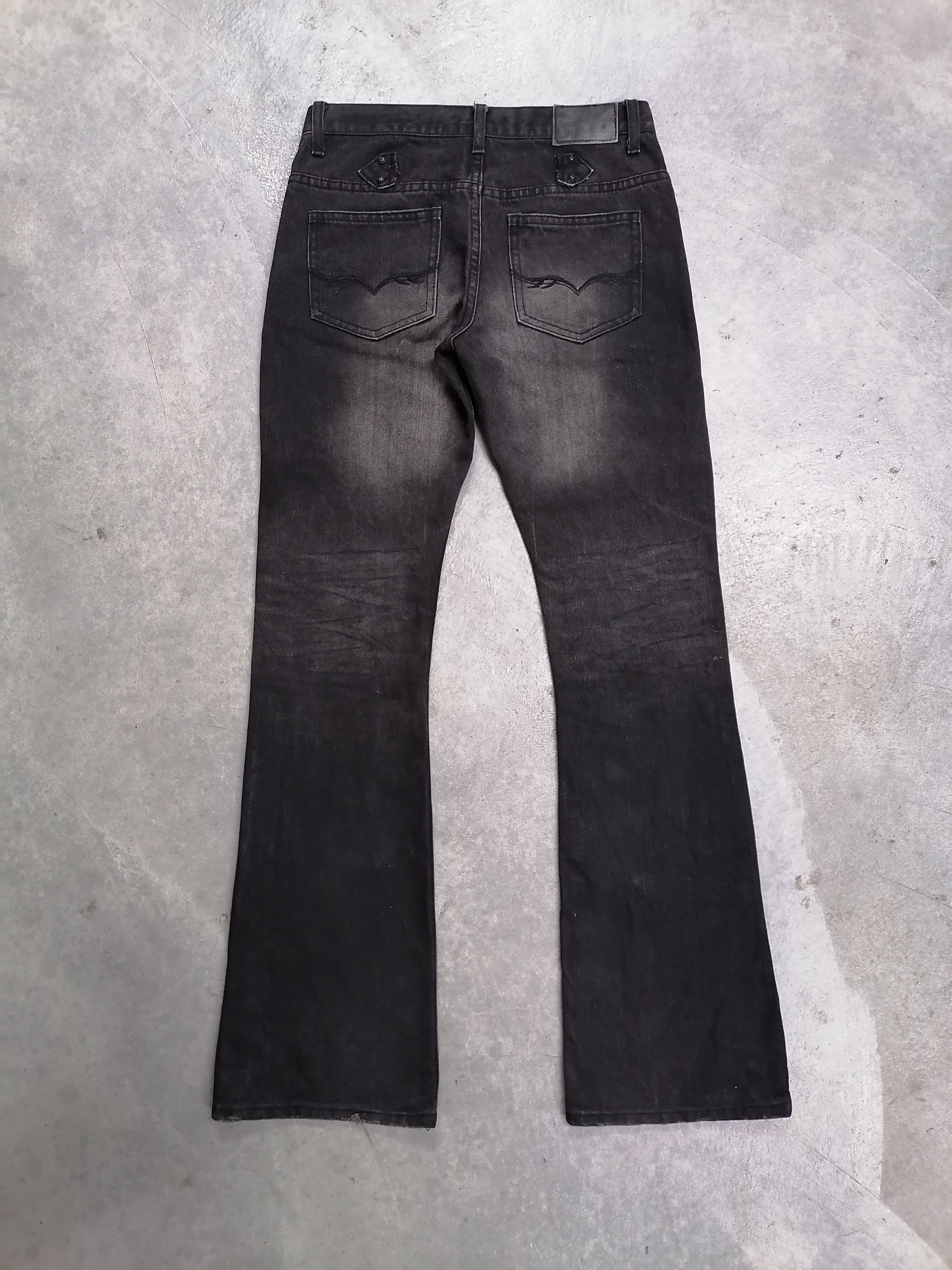 Hysteric Glamour × Japanese Brand Rare Japan Brand Fuga Flare Distressed Denim Jeans Size US 28 / EU 44 - 7 Thumbnail