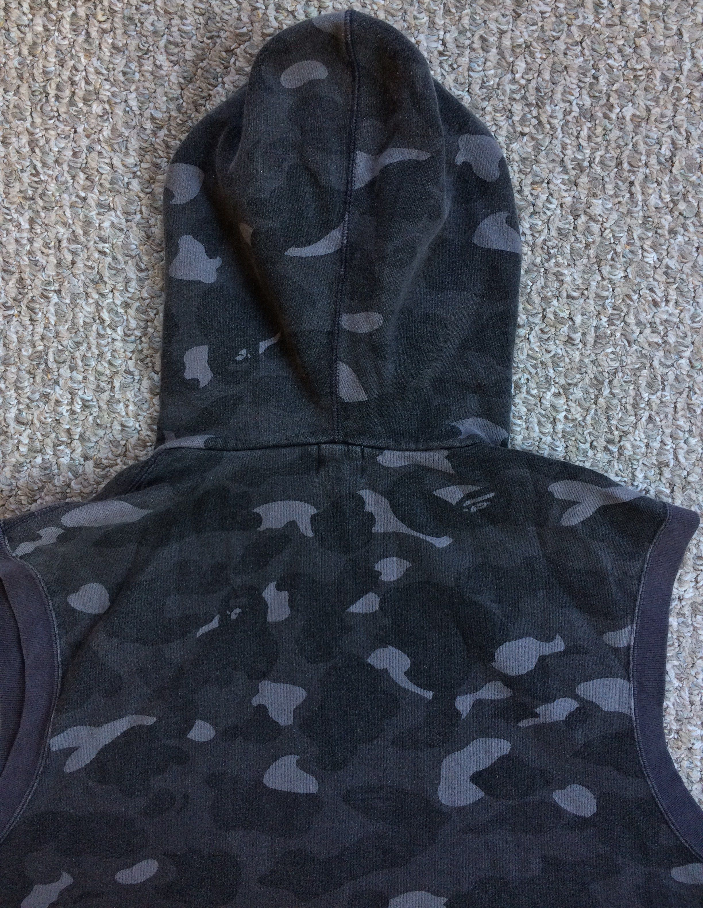 Bape OG Bape Black Camo Sleeveless Hoodie Size US M / EU 48-50 / 2 - 4 Thumbnail