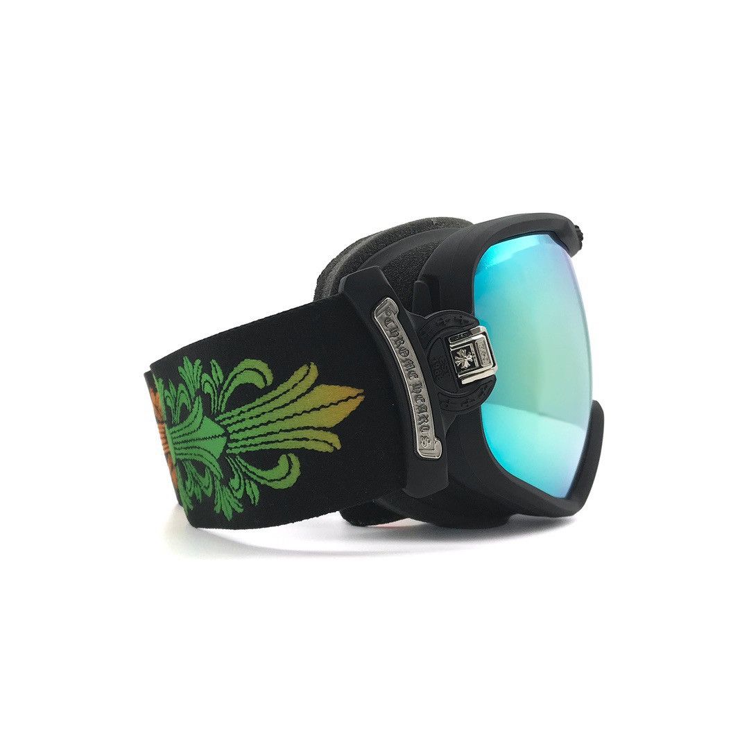 Chrome Hearts Chrome Hearts Scroll Cross Ski Goggles Black Size ONE SIZE - 2 Thumbnail