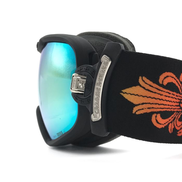 Chrome Hearts Chrome Hearts Scroll Cross Ski Goggles Black Grailed