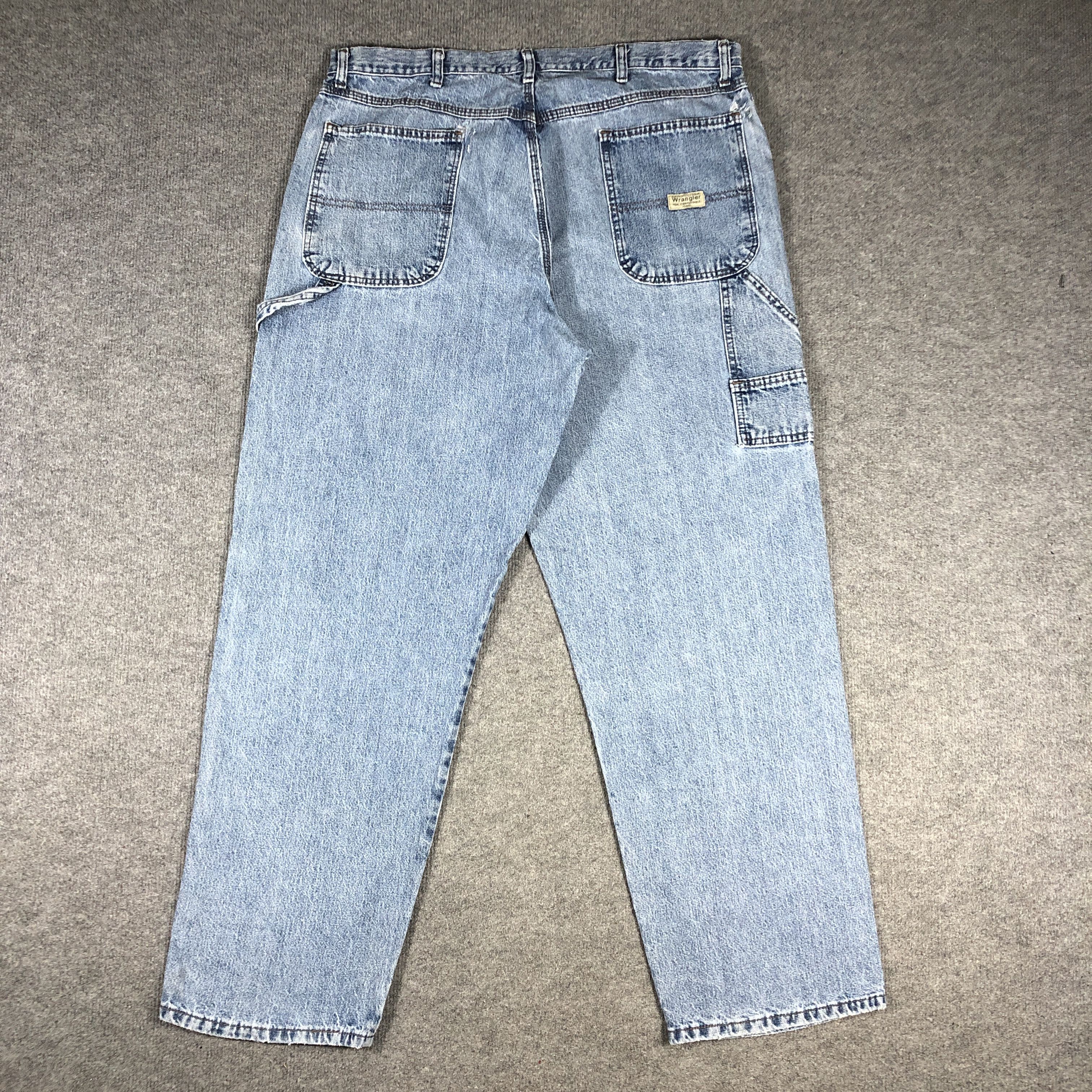 Vintage × Wrangler Vintage Wrangler Carpenter Light Blue Wash Jeans L766 Size US 38 / EU 54 - 2 Thumbnail