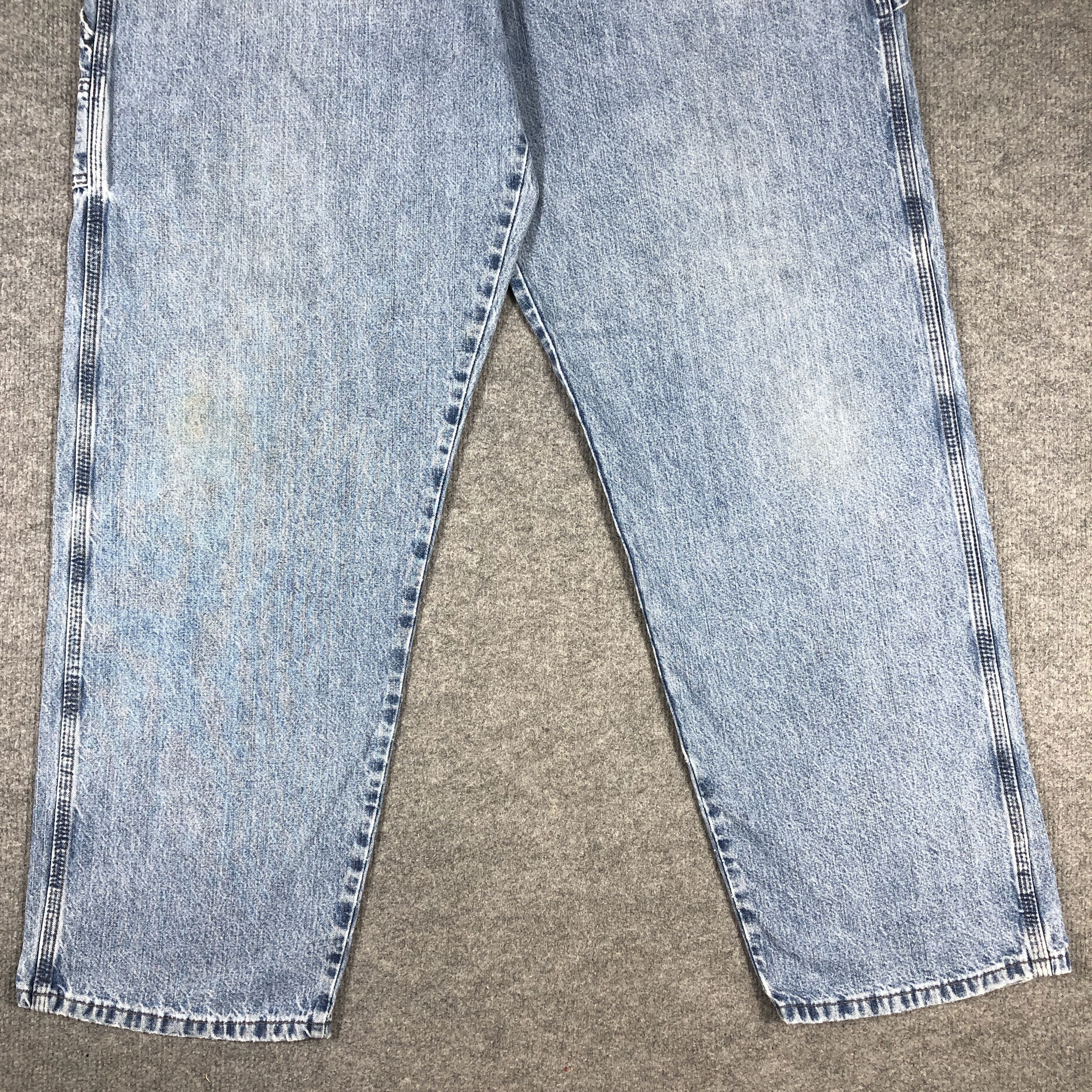 Vintage × Wrangler Vintage Wrangler Carpenter Light Blue Wash Jeans L766 Size US 38 / EU 54 - 4 Thumbnail