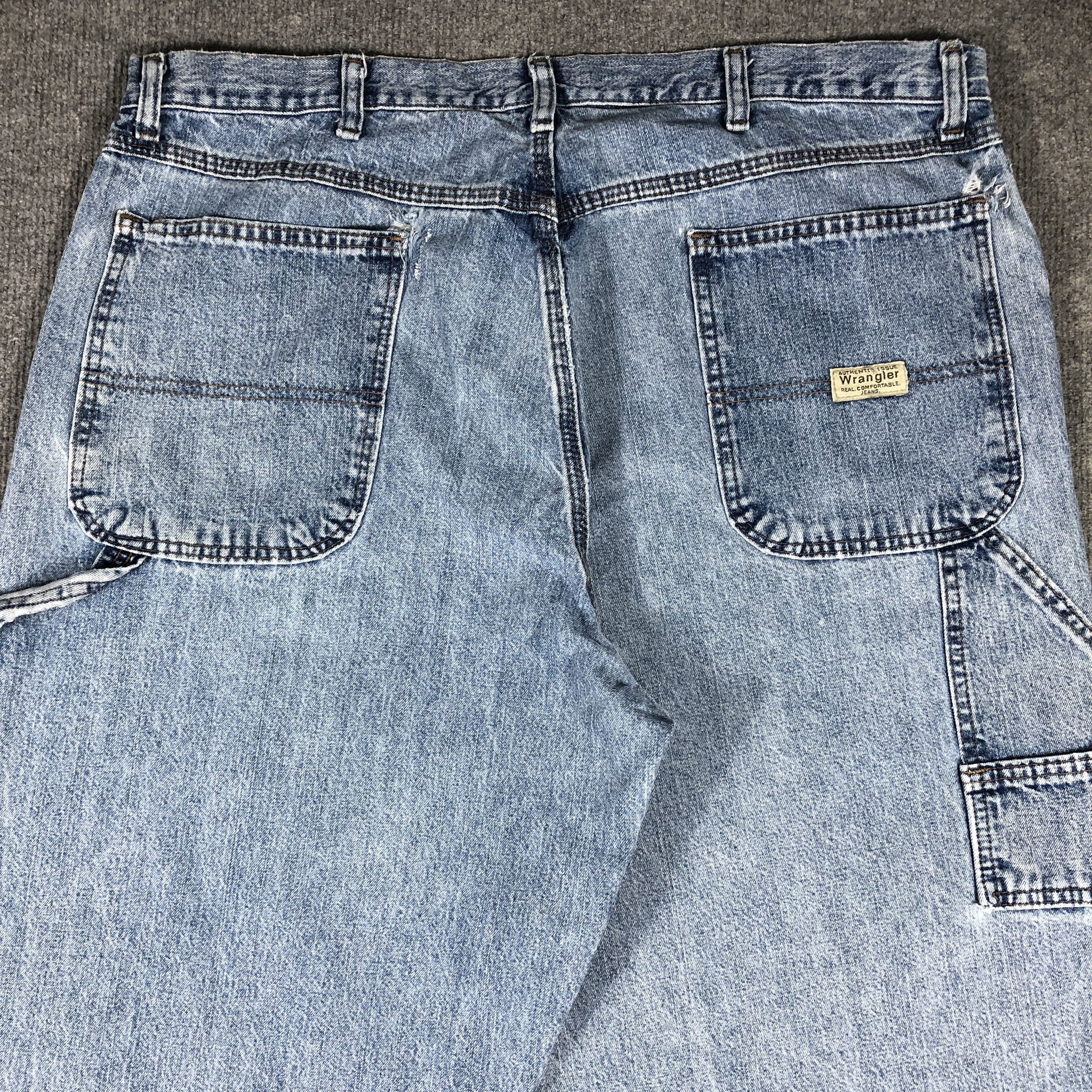 Vintage × Wrangler Vintage Wrangler Carpenter Light Blue Wash Jeans L766 Size US 38 / EU 54 - 5 Thumbnail