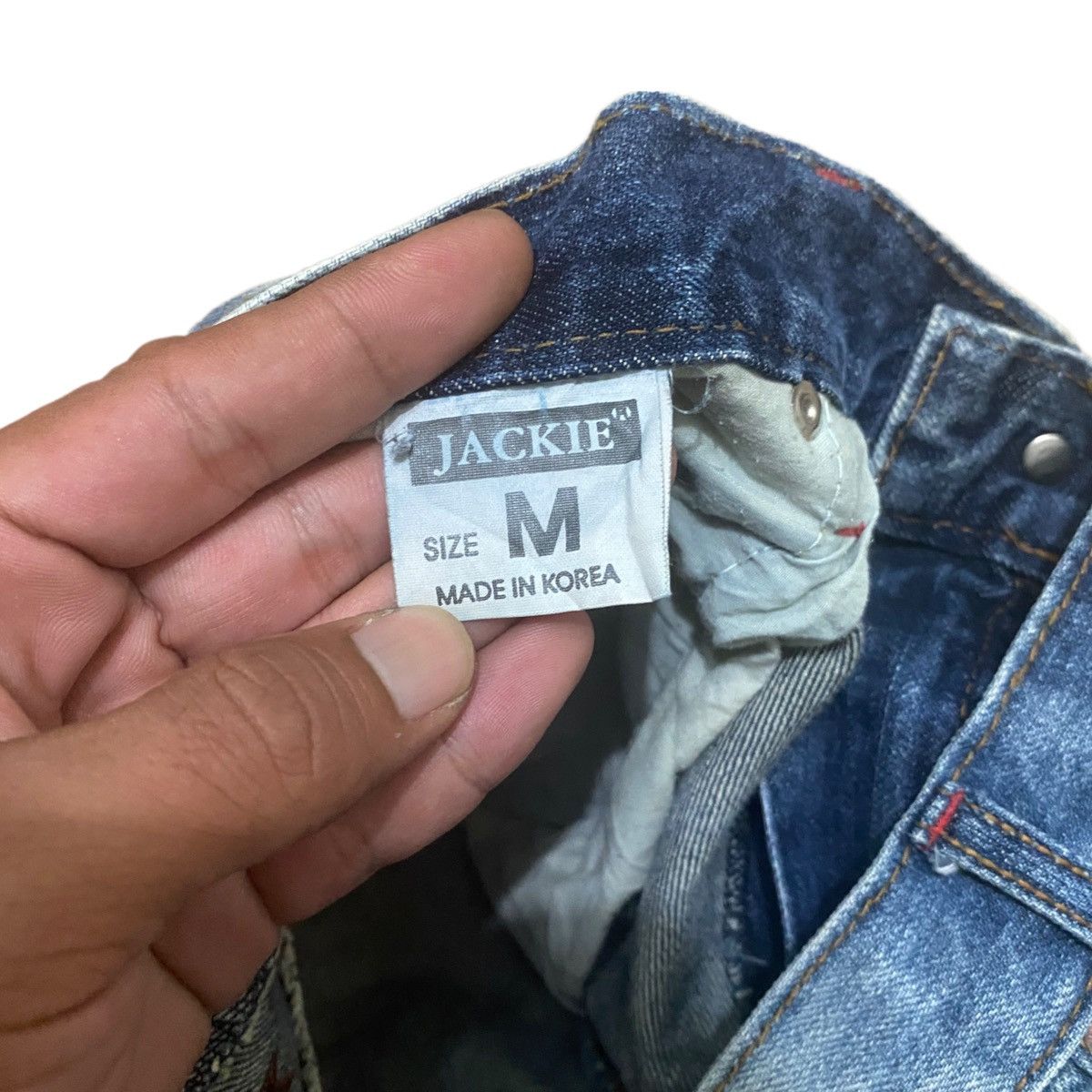 Japanese Brand Vintage 32x29 Rocker Distressed Embroidery Star Punk Style Size US 32 / EU 48 - 14 Thumbnail