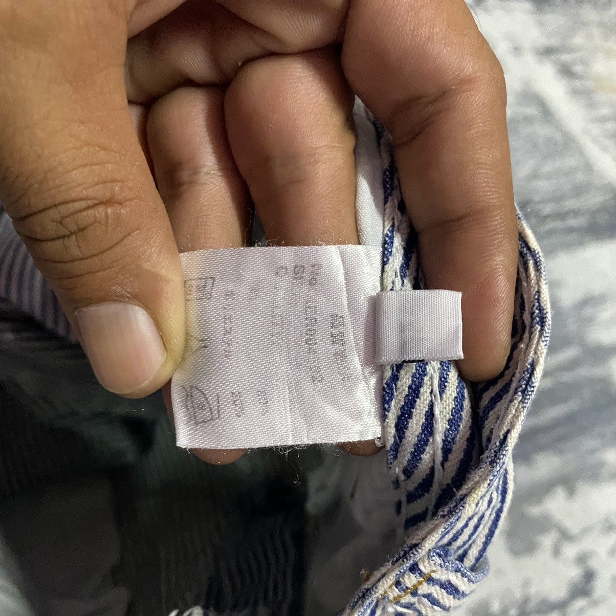 Japanese Brand Steals🔥Vintage Faded Double Waist Hickory Stripes Pants Size US 31 - 13 Thumbnail