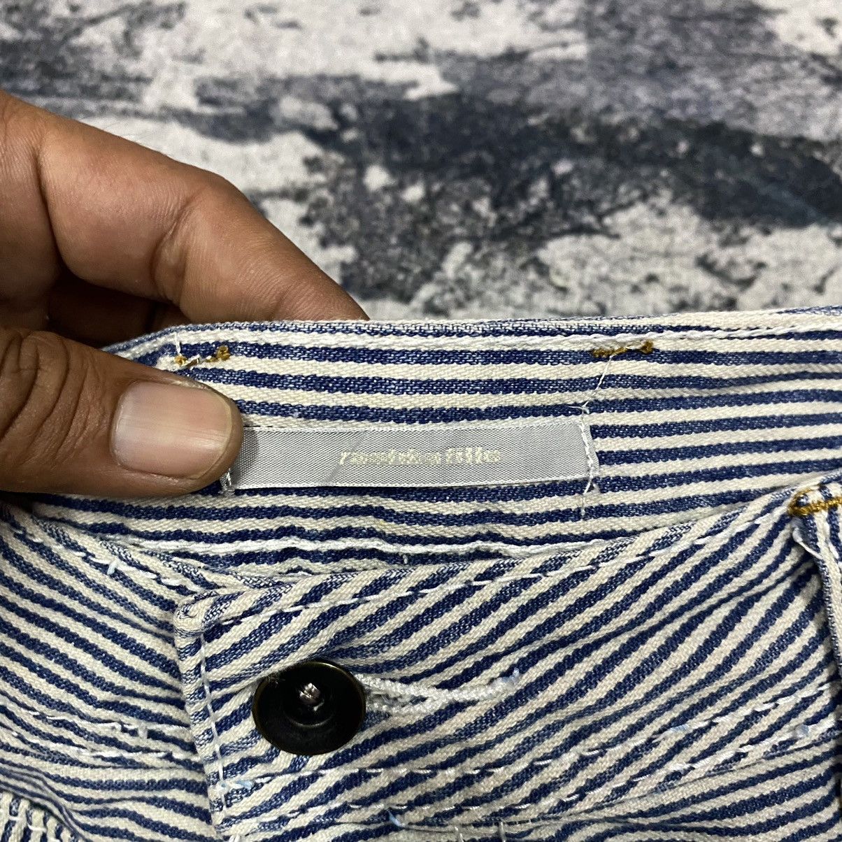 Japanese Brand Steals🔥Vintage Faded Double Waist Hickory Stripes Pants Size US 31 - 8 Thumbnail