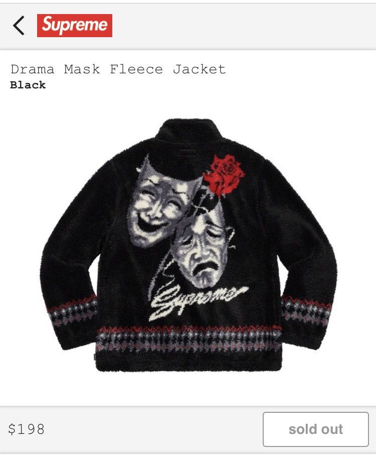 Supreme 2枚セット Supreme Drama Mask Fleece jacket Mサイズ