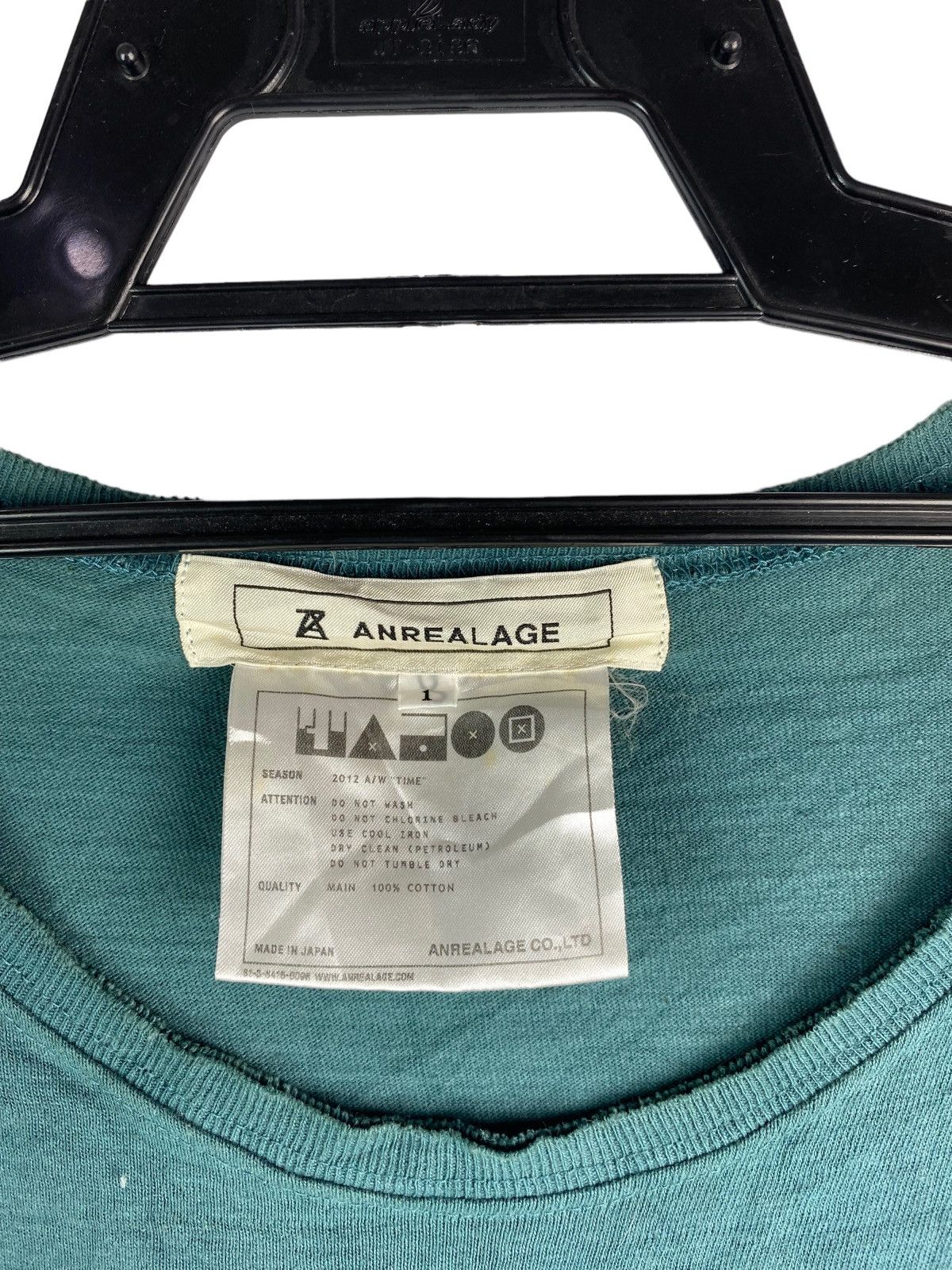 ANREALAGE × Japanese Brand Autumn Winter 2013 vintage ANREALAGE time shirt Size US S / EU 44-46 / 1 - 4 Thumbnail