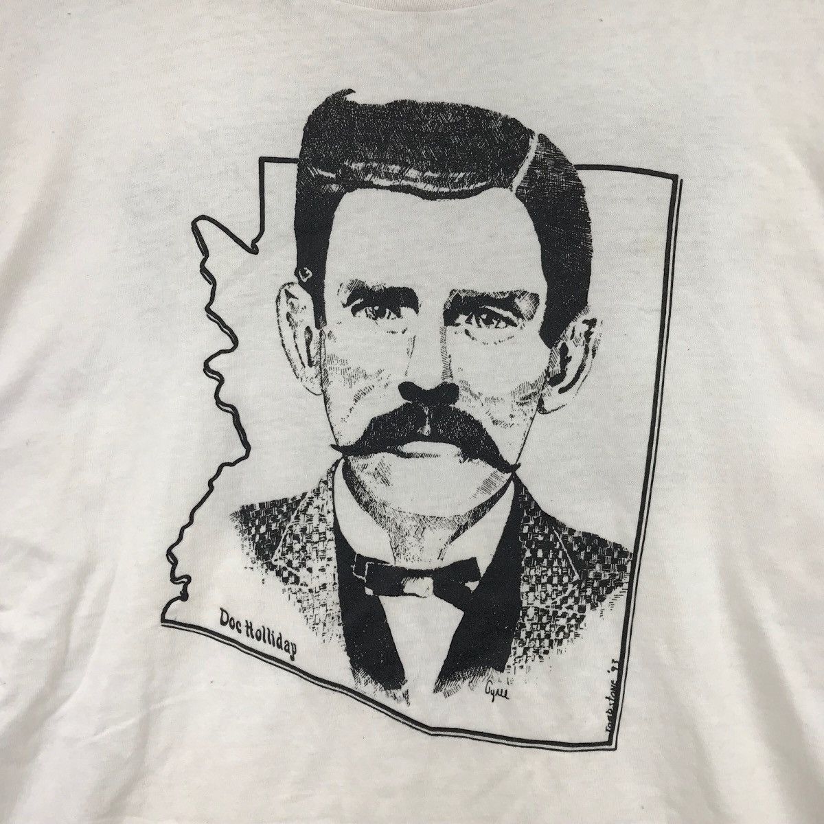 Vintage Vintage TOMBSTONE DOC HOLIDAY Cowboy Movie Arizona Val Kilme Size US L / EU 52-54 / 3 - 5 Thumbnail