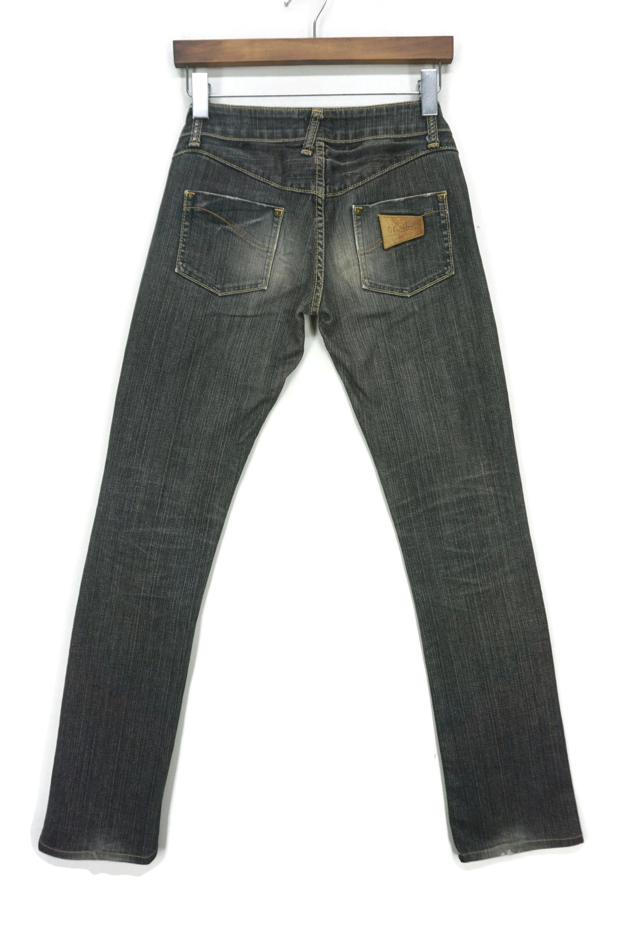 image of Orslow x Workers Slim Skinny Jeans Japanese Denim Made In Japan in Black, Women's (Size 25)