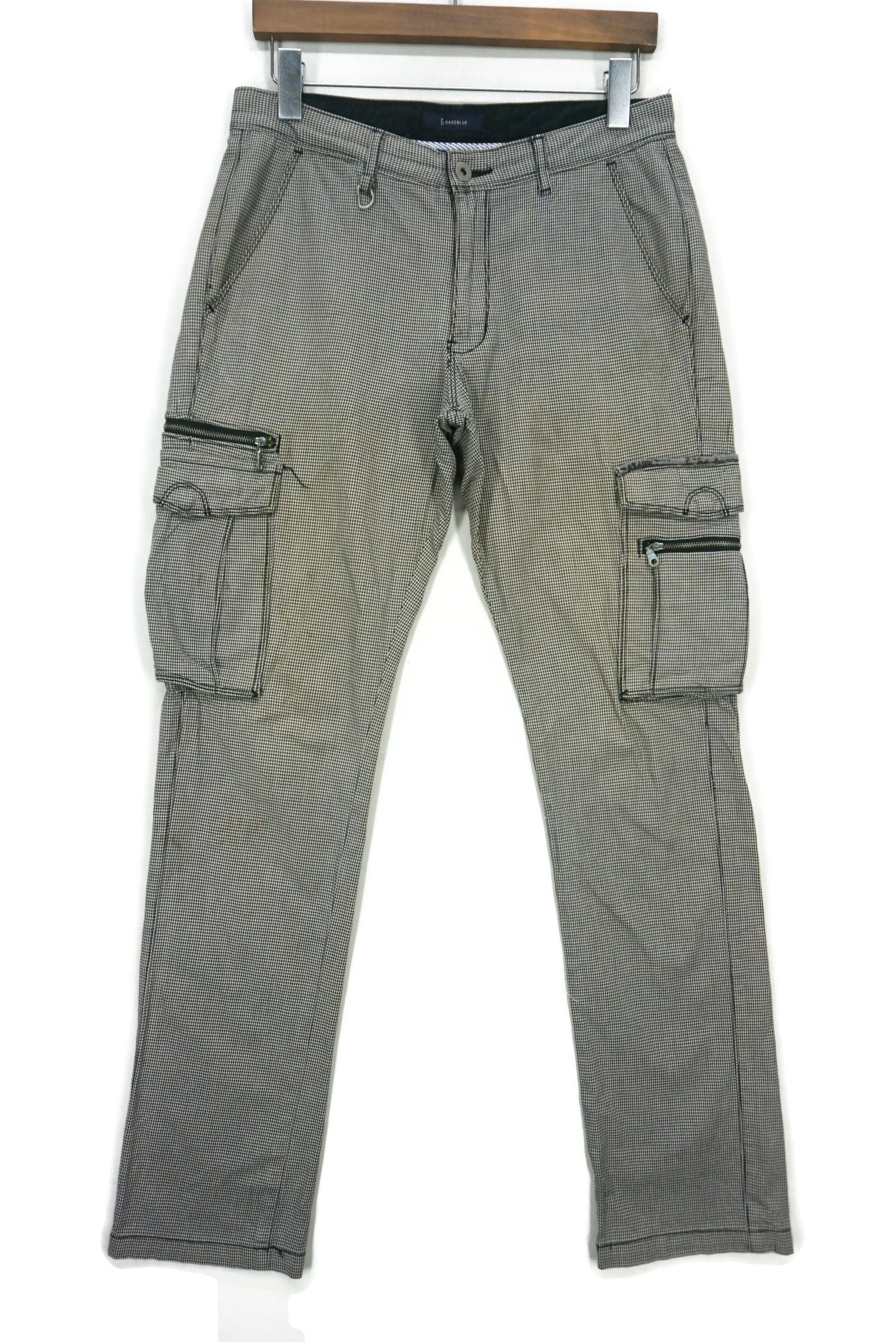 image of Surplus x Workers Tactical Cargo Rageblue Hip Hop Skate Houndstooth Pants, Men's (Size 29)