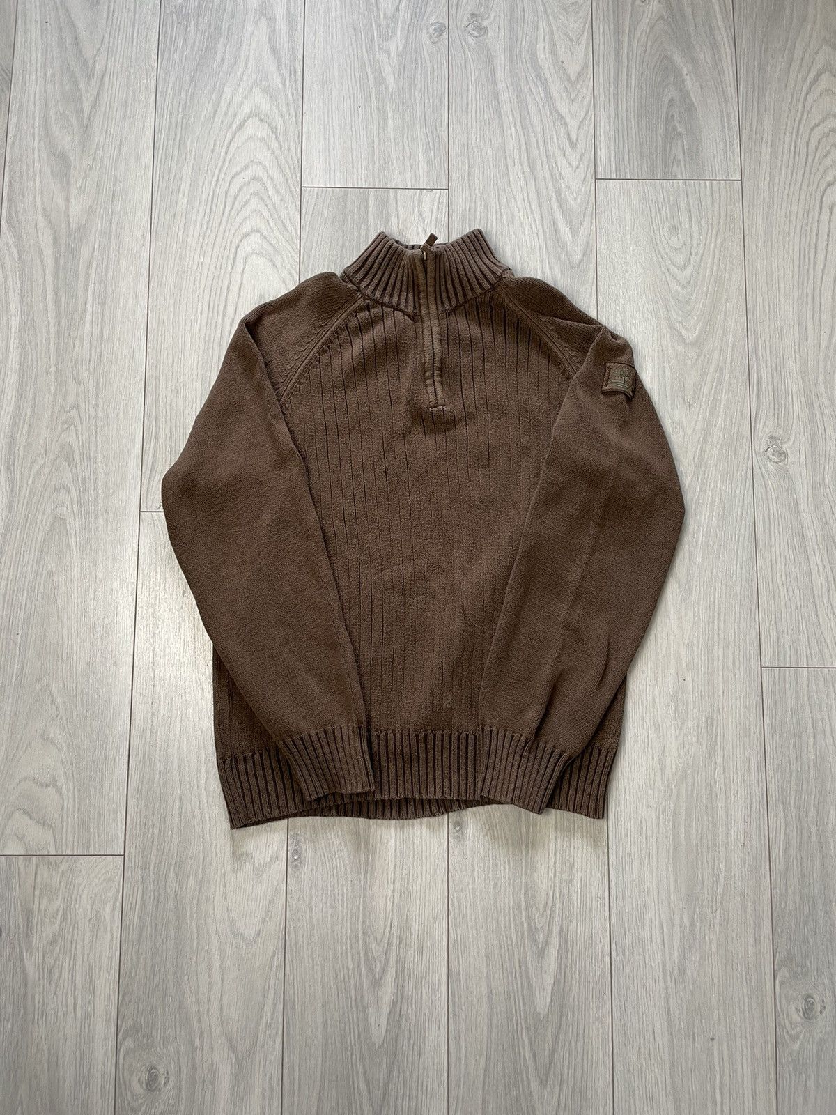 Timberland Vintage Brown Timberland 1/4 Zip Size US M / EU 48-50 / 2 - 1 Thumbnail