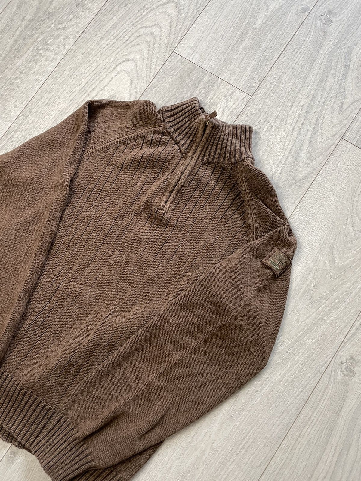 Timberland Vintage Brown Timberland 1/4 Zip Size US M / EU 48-50 / 2 - 2 Thumbnail