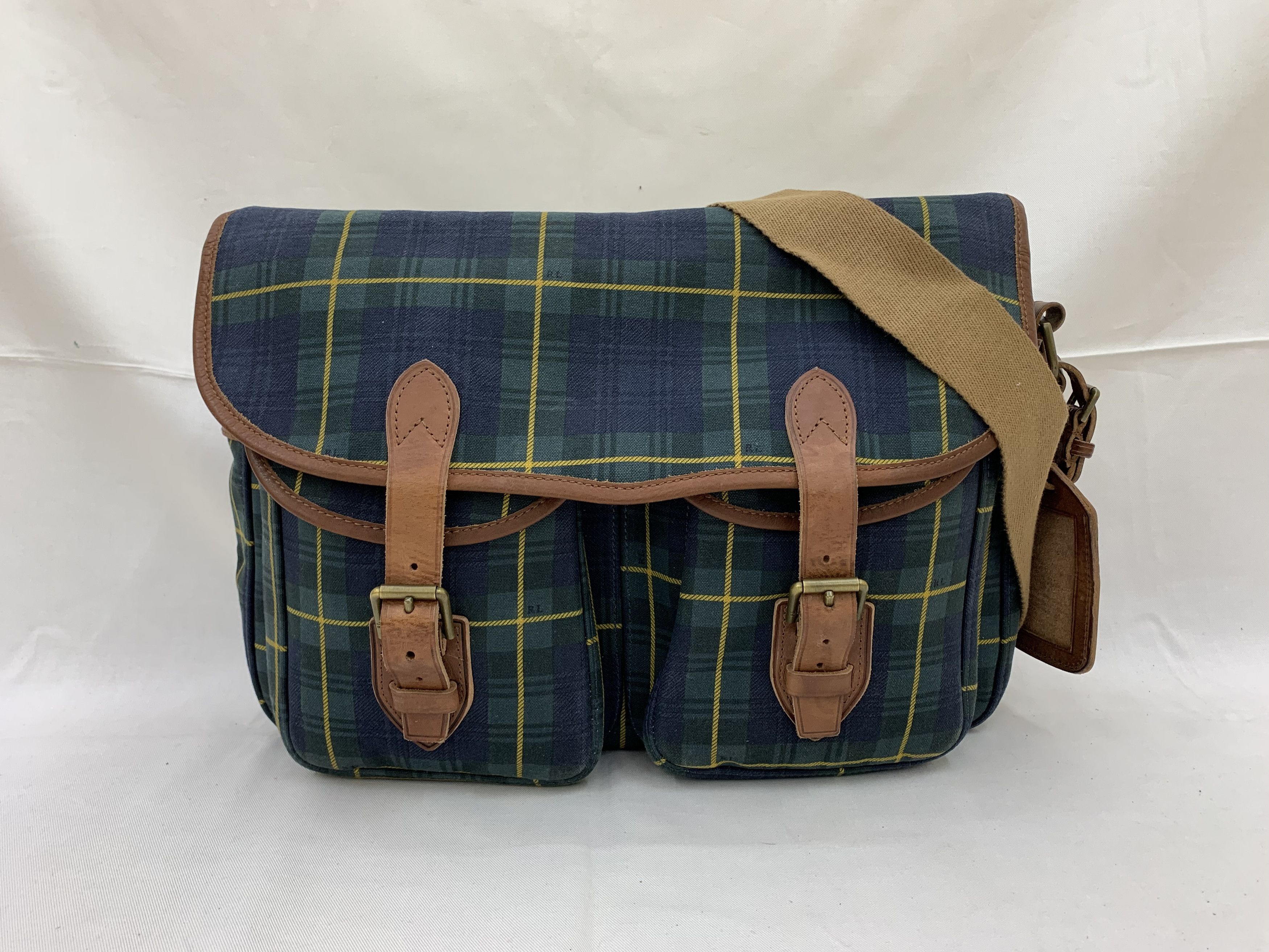 Lauren Ralph 2024 Lauren Vintage Tartan Plaid Shoulder Bag from the 90's