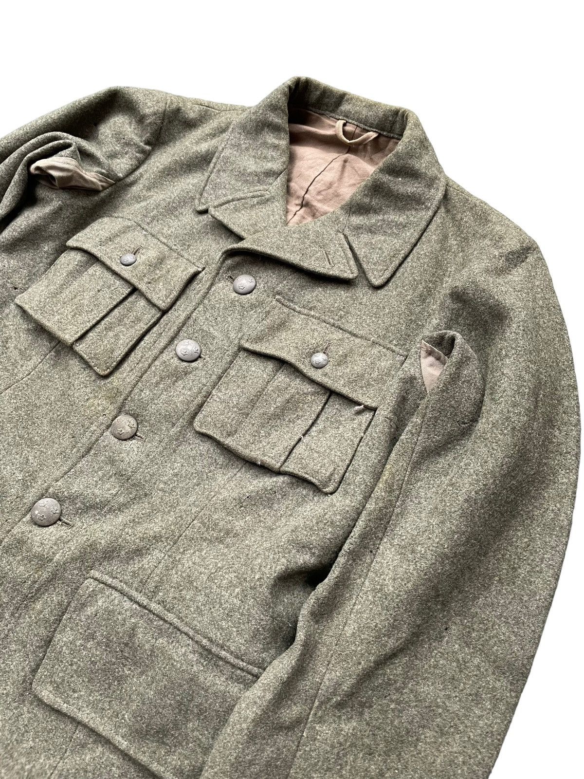 Vintage Vintage 1951 M42 Swedish Army Wool Jqcket Size US M / EU 48-50 / 2 - 2 Thumbnail