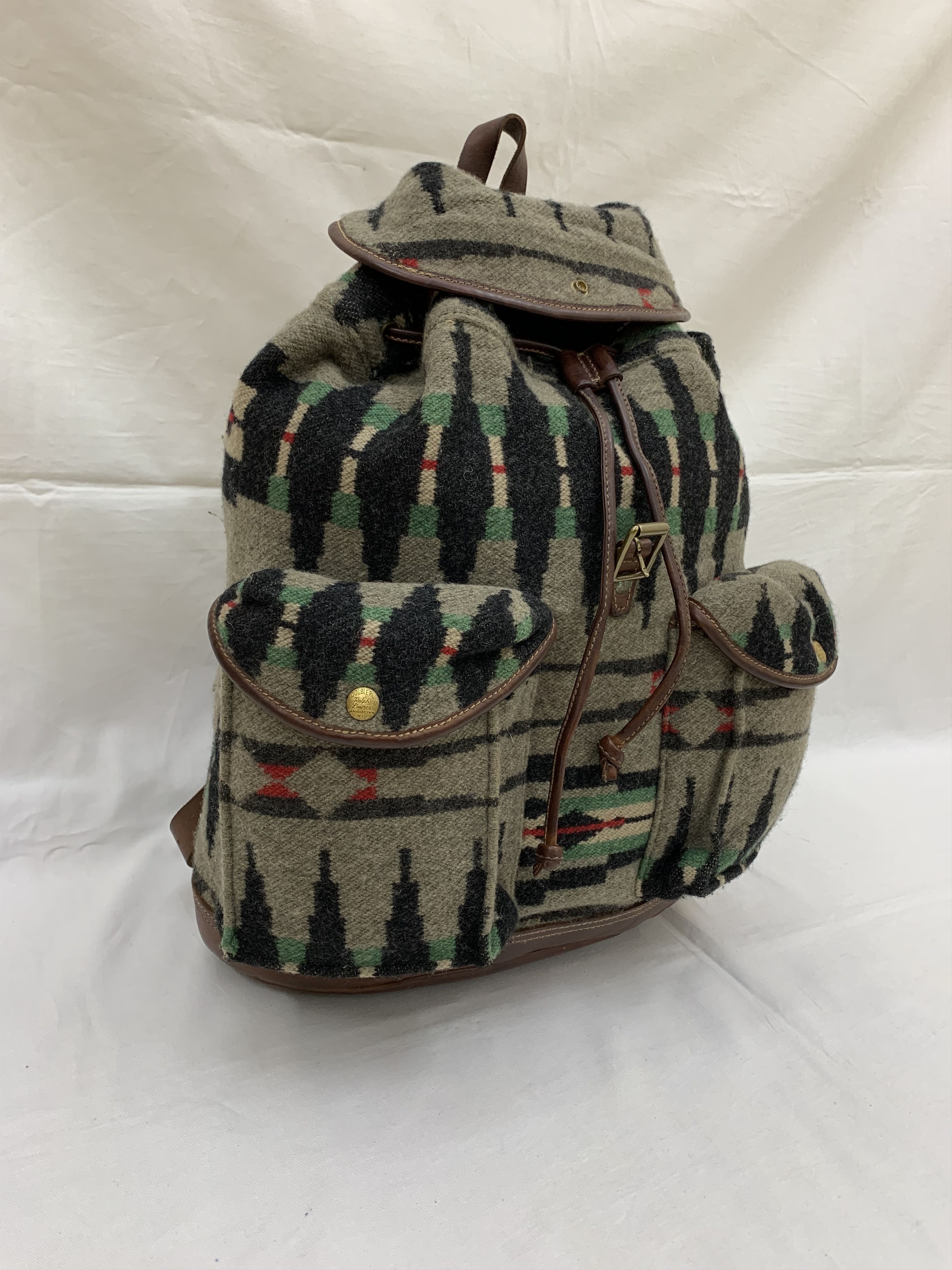 Double Rl Rrl Riley Leather Backpack Ralph Lauren Leather-Trimmed