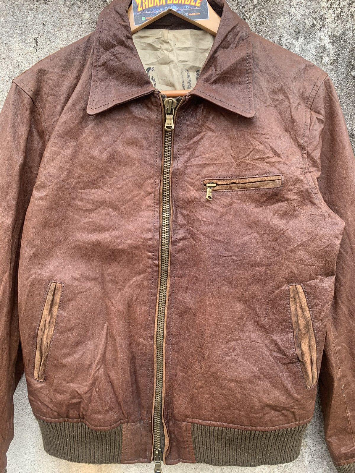 Japanese Brand Vintage 291295 Homme Leather Jacket ‘Cowhide ‘ Size US M / EU 48-50 / 2 - 3 Thumbnail
