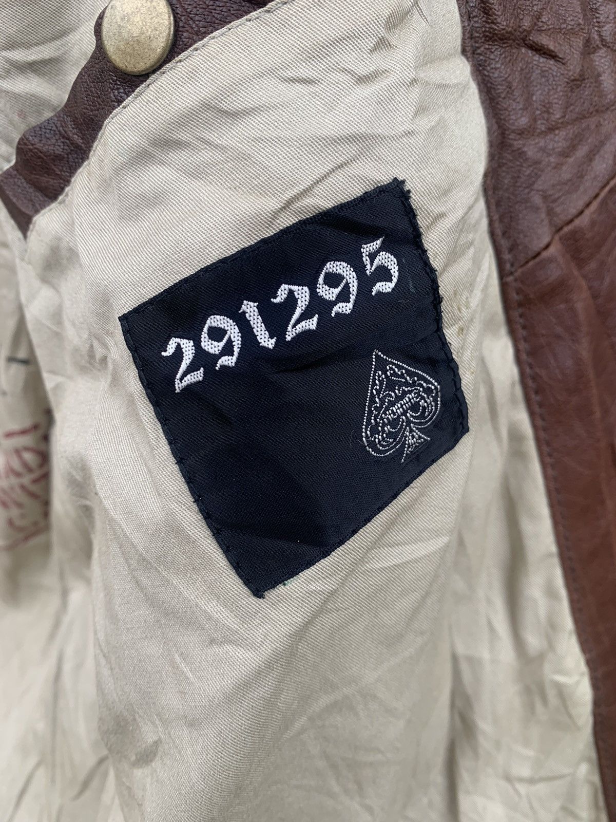 Japanese Brand Vintage 291295 Homme Leather Jacket ‘Cowhide ‘ Size US M / EU 48-50 / 2 - 6 Thumbnail