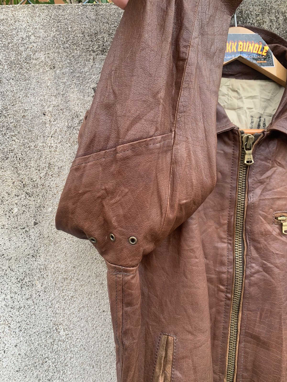 Japanese Brand Vintage 291295 Homme Leather Jacket ‘Cowhide ‘ Size US M / EU 48-50 / 2 - 12 Thumbnail