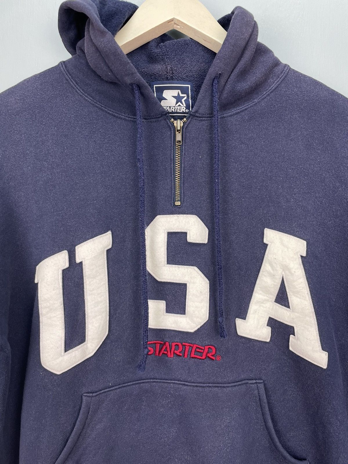 Starter Vintage 90s Starter USA hoodie Size US M / EU 48-50 / 2 - 3 Thumbnail