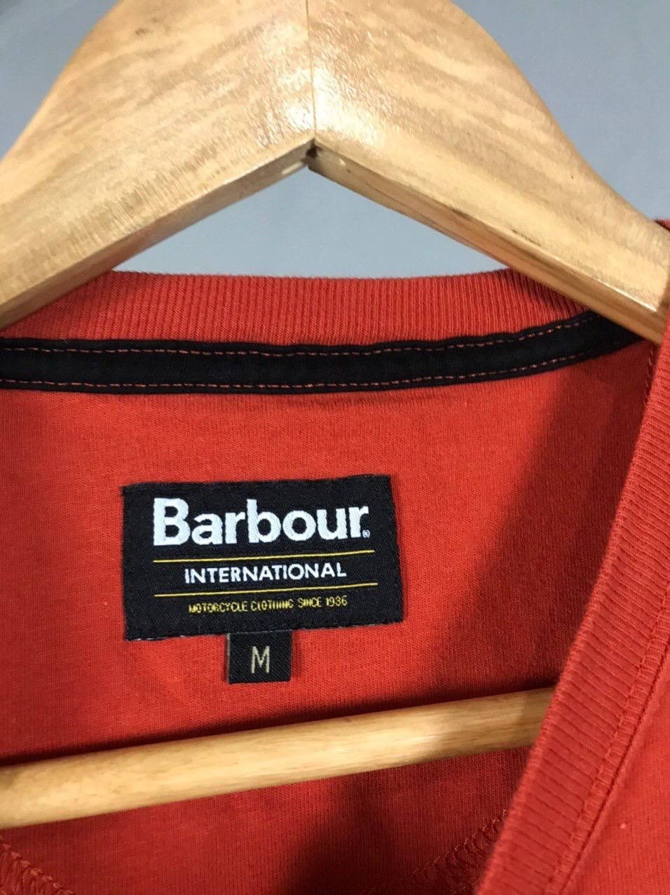 Barbour Barbour International casual streetwear orange tee Size US M / EU 48-50 / 2 - 4 Thumbnail