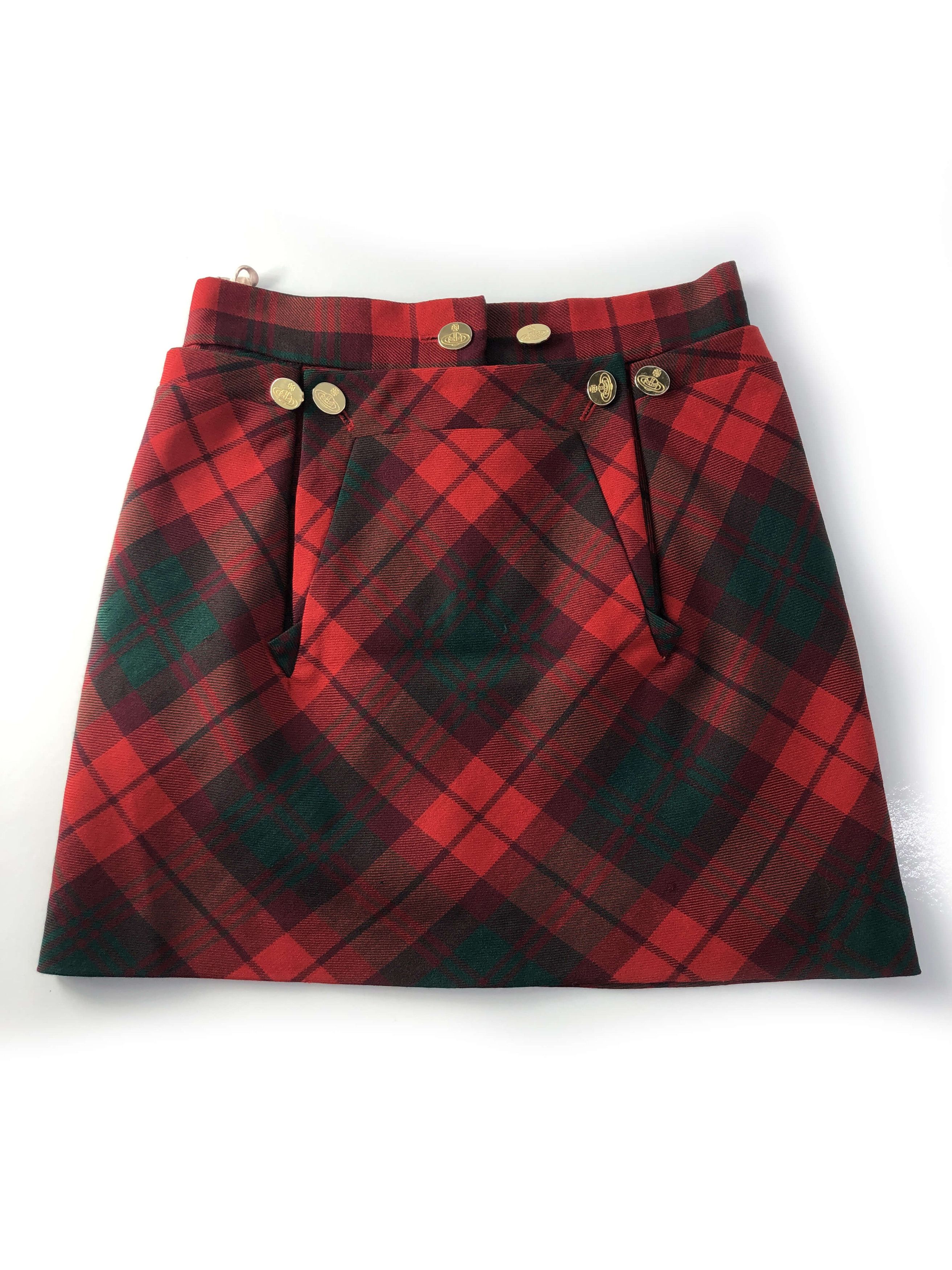 Vivienne Westwood vivienne westwood red macpoiret tartan skirt Size US 29 - 2 Thumbnail