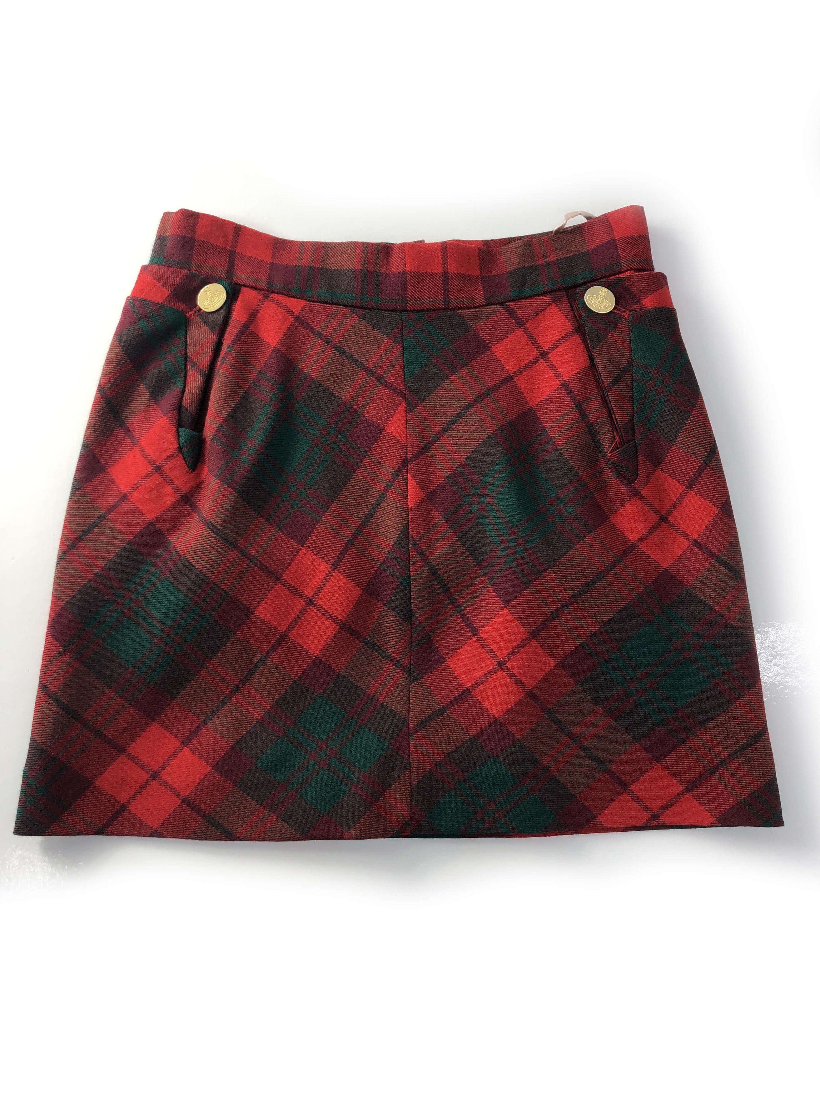 Vivienne Westwood vivienne westwood red macpoiret tartan skirt Size US 29 - 4 Thumbnail