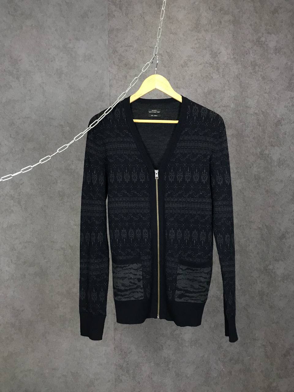Allsaints Allsaints luxury streetwear wool zip cardigan Size US S / EU 44-46 / 1 - 1 Thumbnail