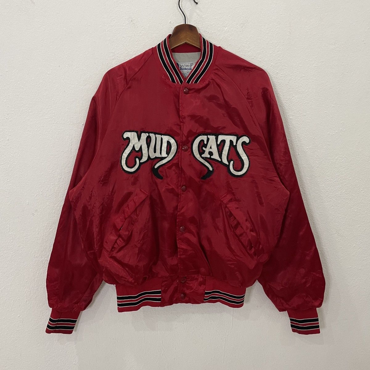 MLB Vintage 90s MudCats Spellout Logo Jacket Size US L / EU 52-54 / 3 - 1 Thumbnail