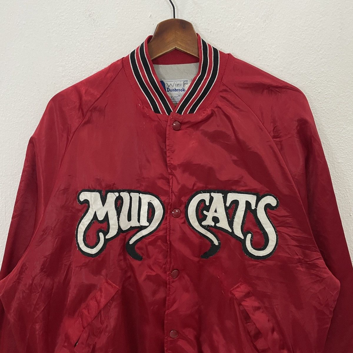 MLB Vintage 90s MudCats Spellout Logo Jacket Size US L / EU 52-54 / 3 - 4 Thumbnail