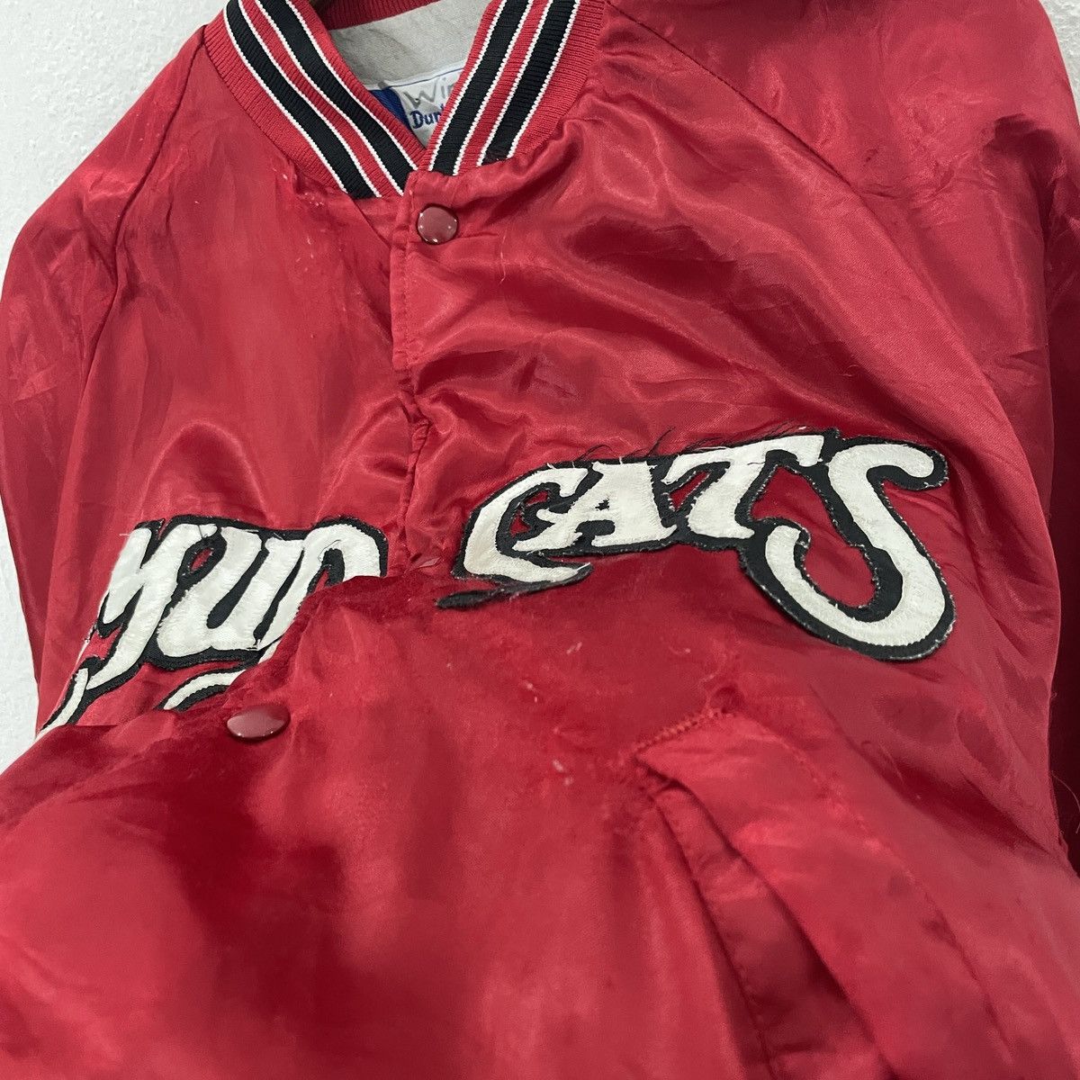 MLB Vintage 90s MudCats Spellout Logo Jacket Size US L / EU 52-54 / 3 - 5 Thumbnail