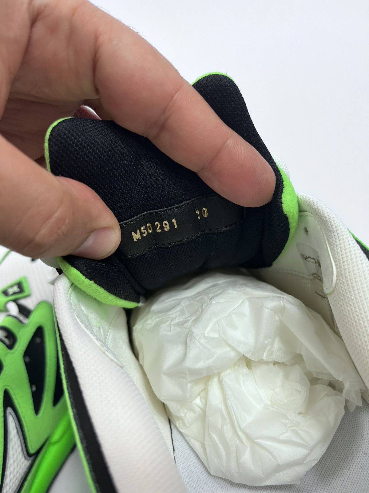 Louis Vuitton VIRGIL ABLOH GREEN TATIC SNEAKERS Size US 10 / EU 43 - 15 Thumbnail