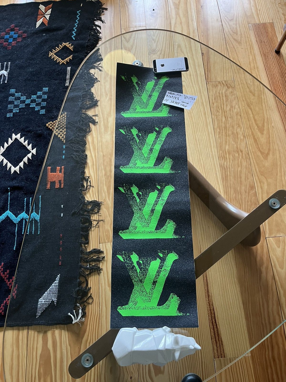Louis Vuitton Neon Skate Griptape