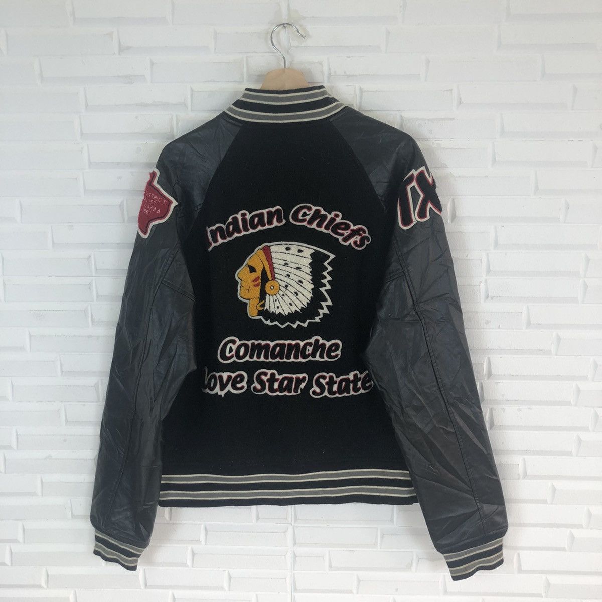 Vintage INDIAN CHIEFS COMANCHE VARSITY JACKET Size US M / EU 48-50 / 2 - 1 Thumbnail