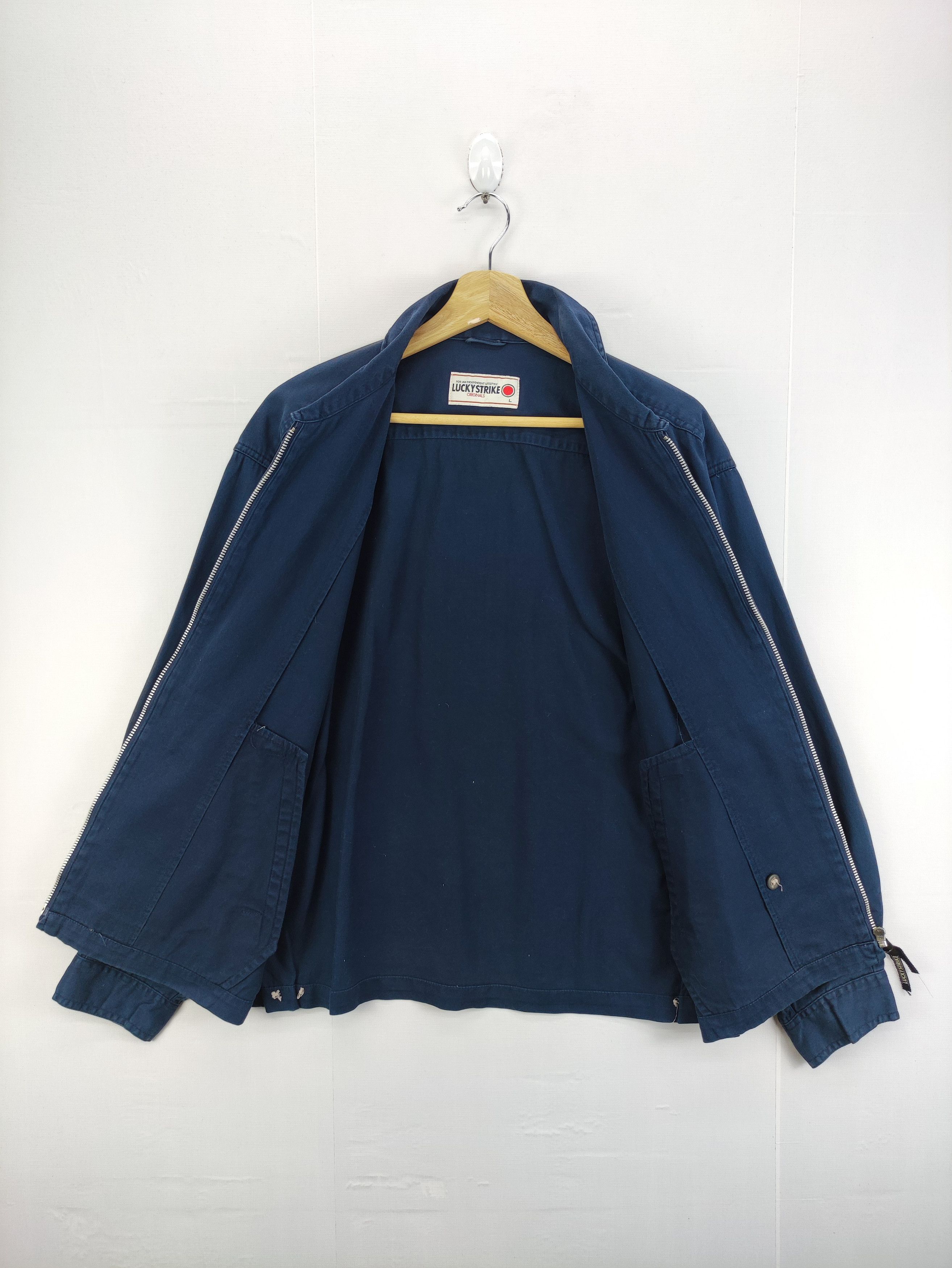 Vintage Vintage Lucky Strike Casual Jacket Zipper Size US L / EU 52-54 / 3 - 3 Thumbnail