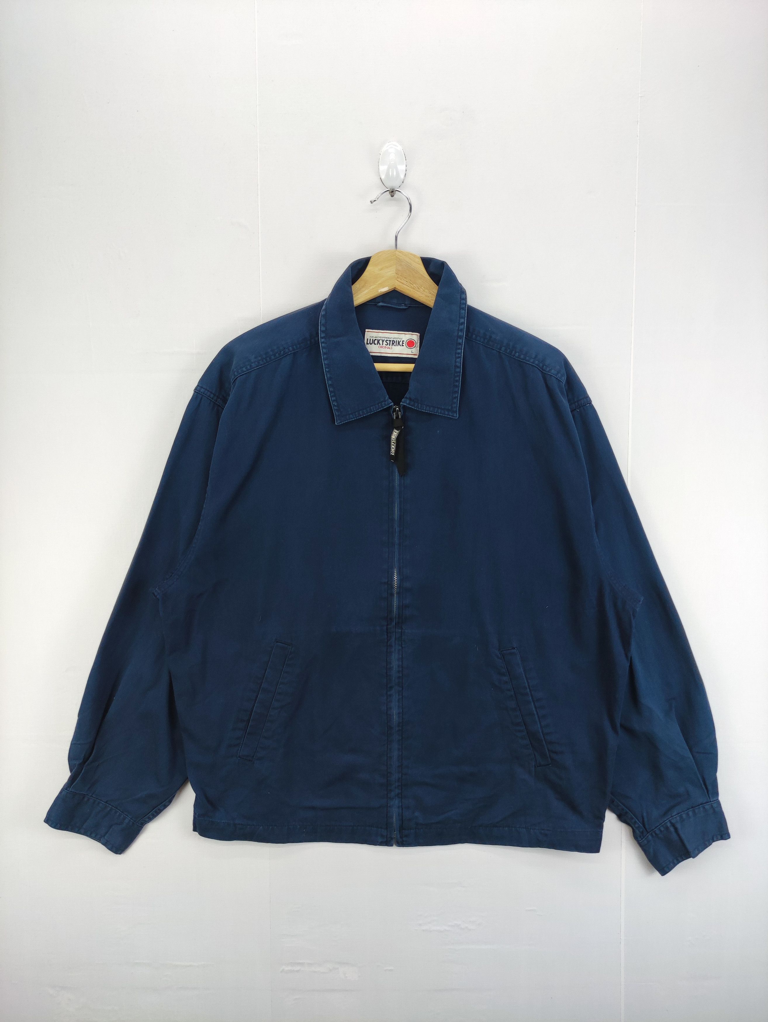 Vintage Vintage Lucky Strike Casual Jacket Zipper Size US L / EU 52-54 / 3 - 1 Thumbnail