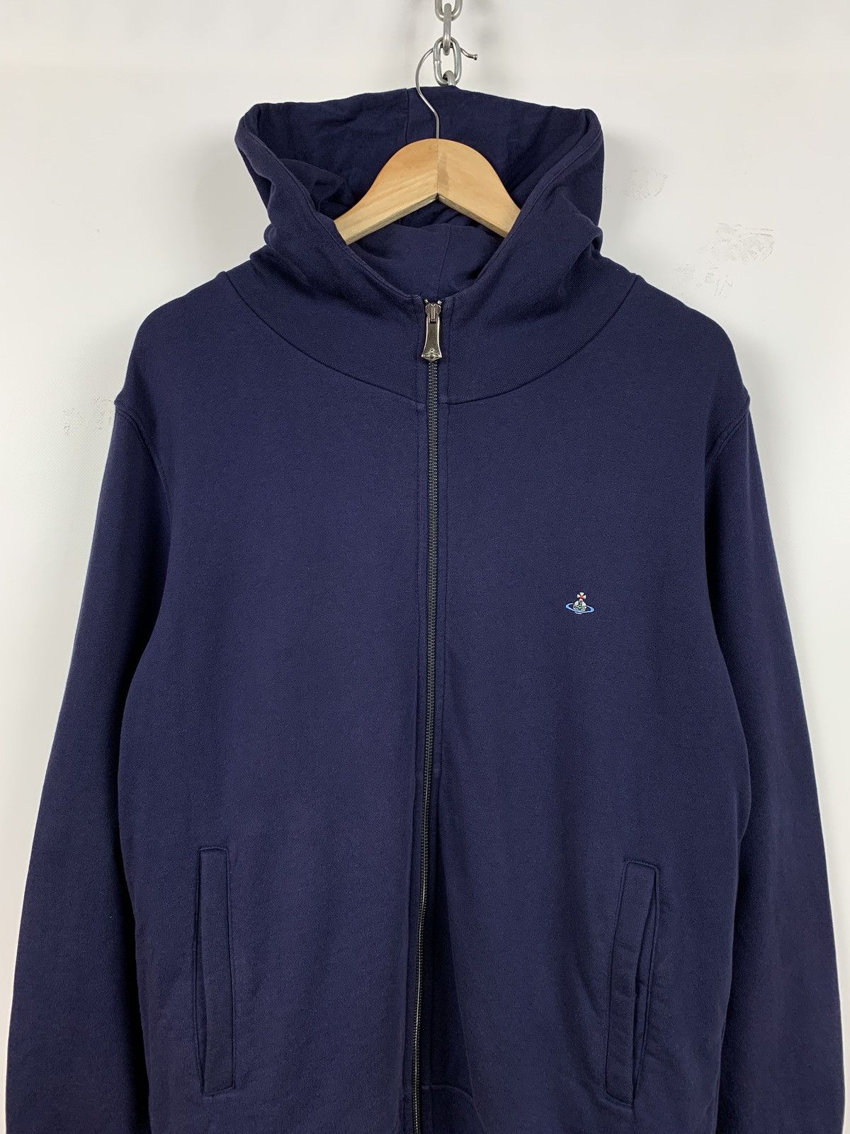 Vivienne Westwood Vivienne Westwood Navy Blue Hoodie Size US L / EU 52-54 / 3 - 4 Thumbnail