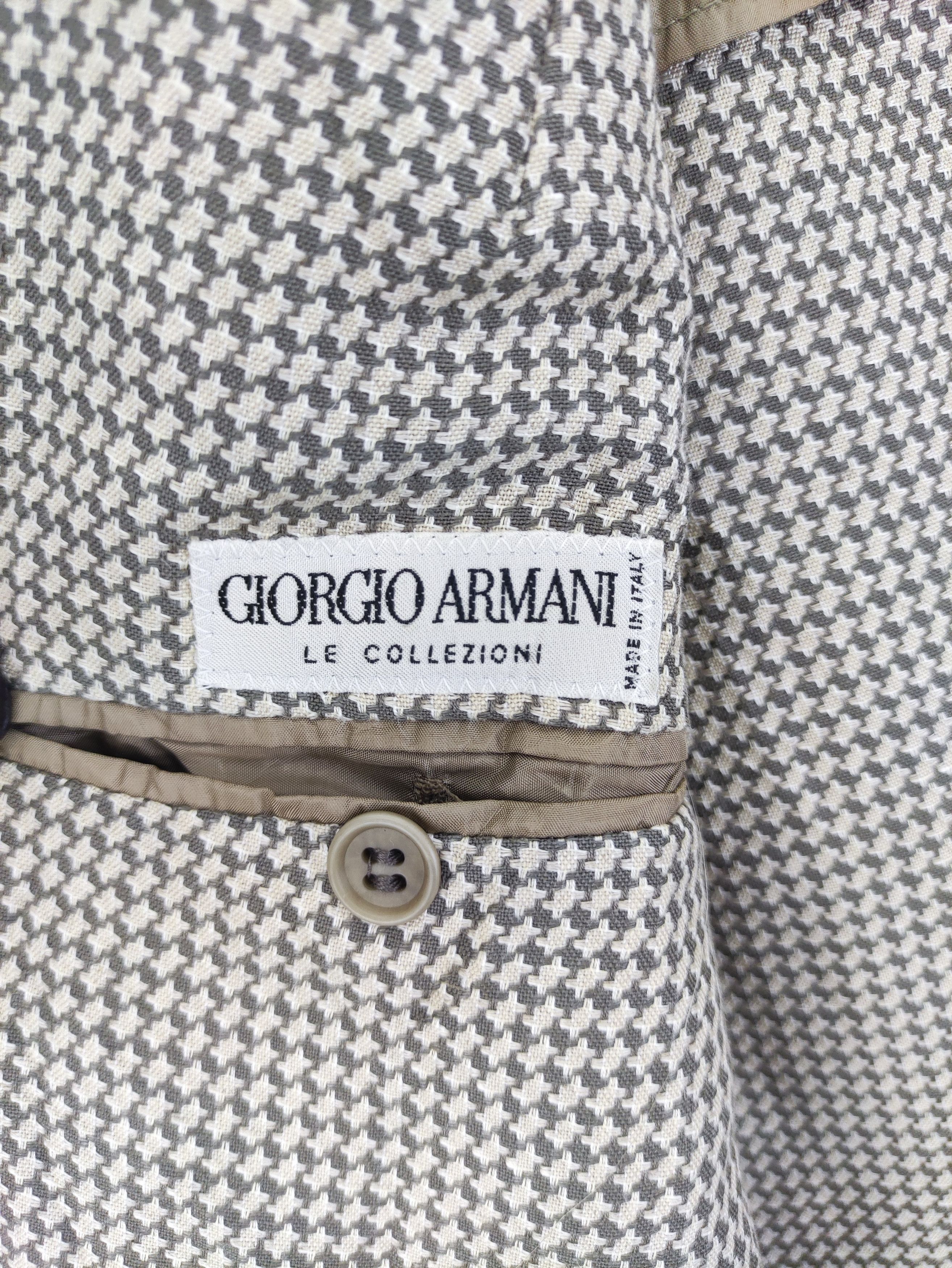Giorgio Armani Vintage Giorgia Armani Houndstooth Coat Blazer Jacket Size US M / EU 48-50 / 2 - 4 Thumbnail