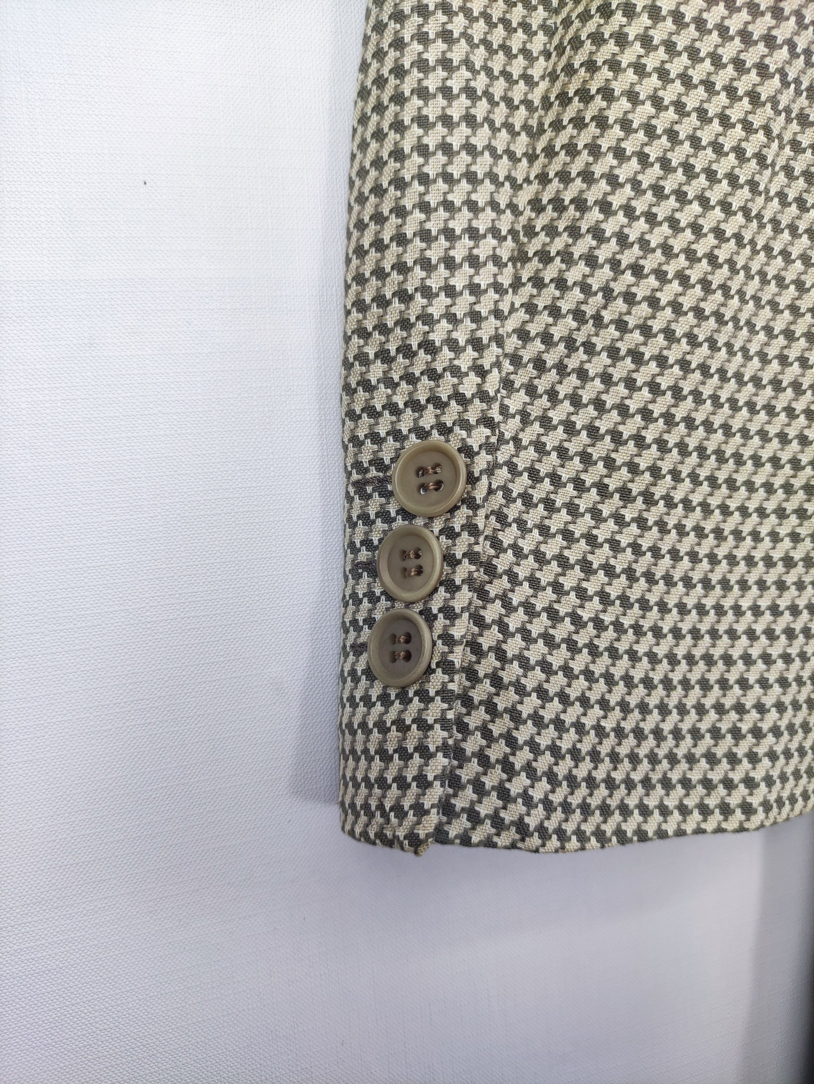 Giorgio Armani Vintage Giorgia Armani Houndstooth Coat Blazer Jacket Size US M / EU 48-50 / 2 - 8 Thumbnail