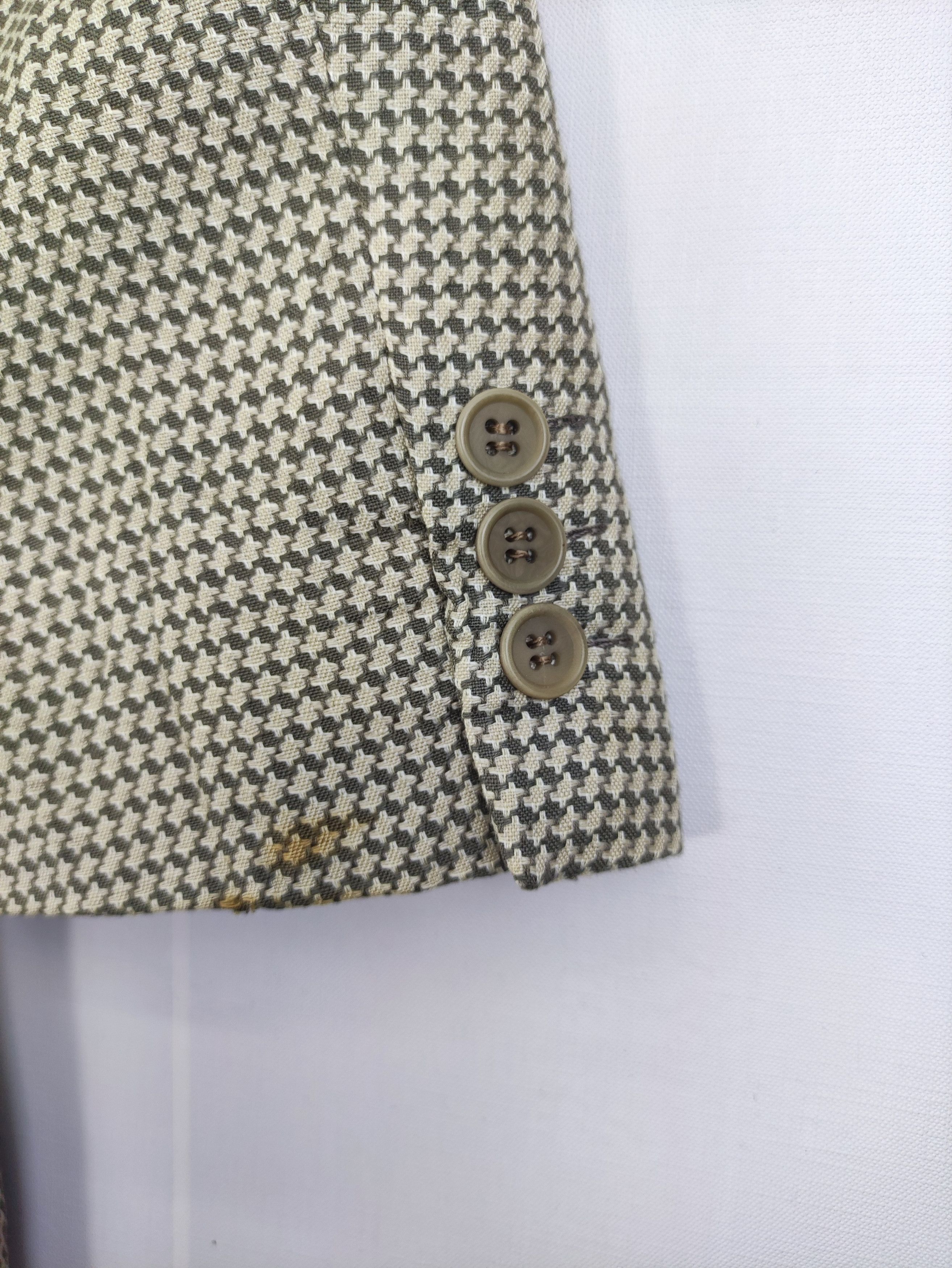 Giorgio Armani Vintage Giorgia Armani Houndstooth Coat Blazer Jacket Size US M / EU 48-50 / 2 - 9 Thumbnail