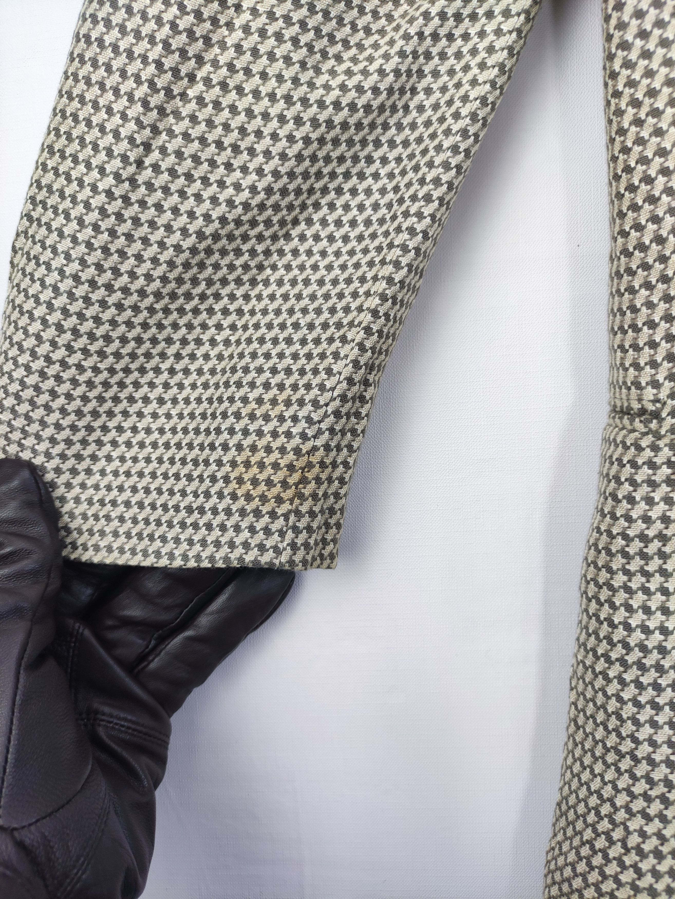 Giorgio Armani Vintage Giorgia Armani Houndstooth Coat Blazer Jacket Size US M / EU 48-50 / 2 - 7 Thumbnail