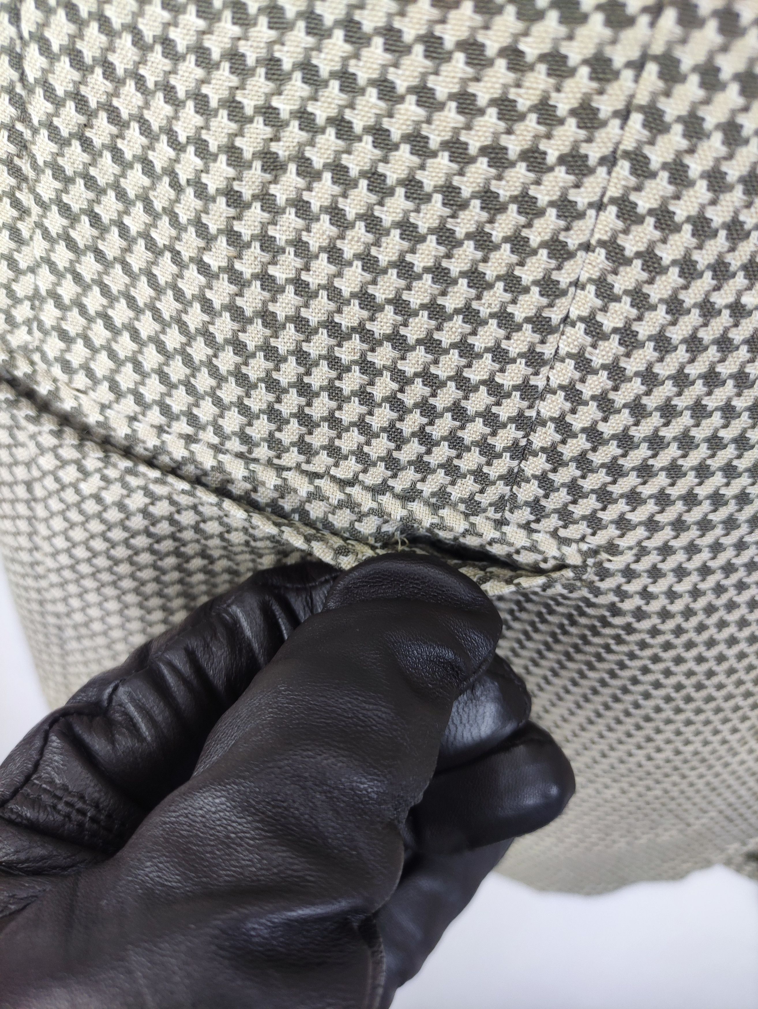 Giorgio Armani Vintage Giorgia Armani Houndstooth Coat Blazer Jacket Size US M / EU 48-50 / 2 - 2 Thumbnail