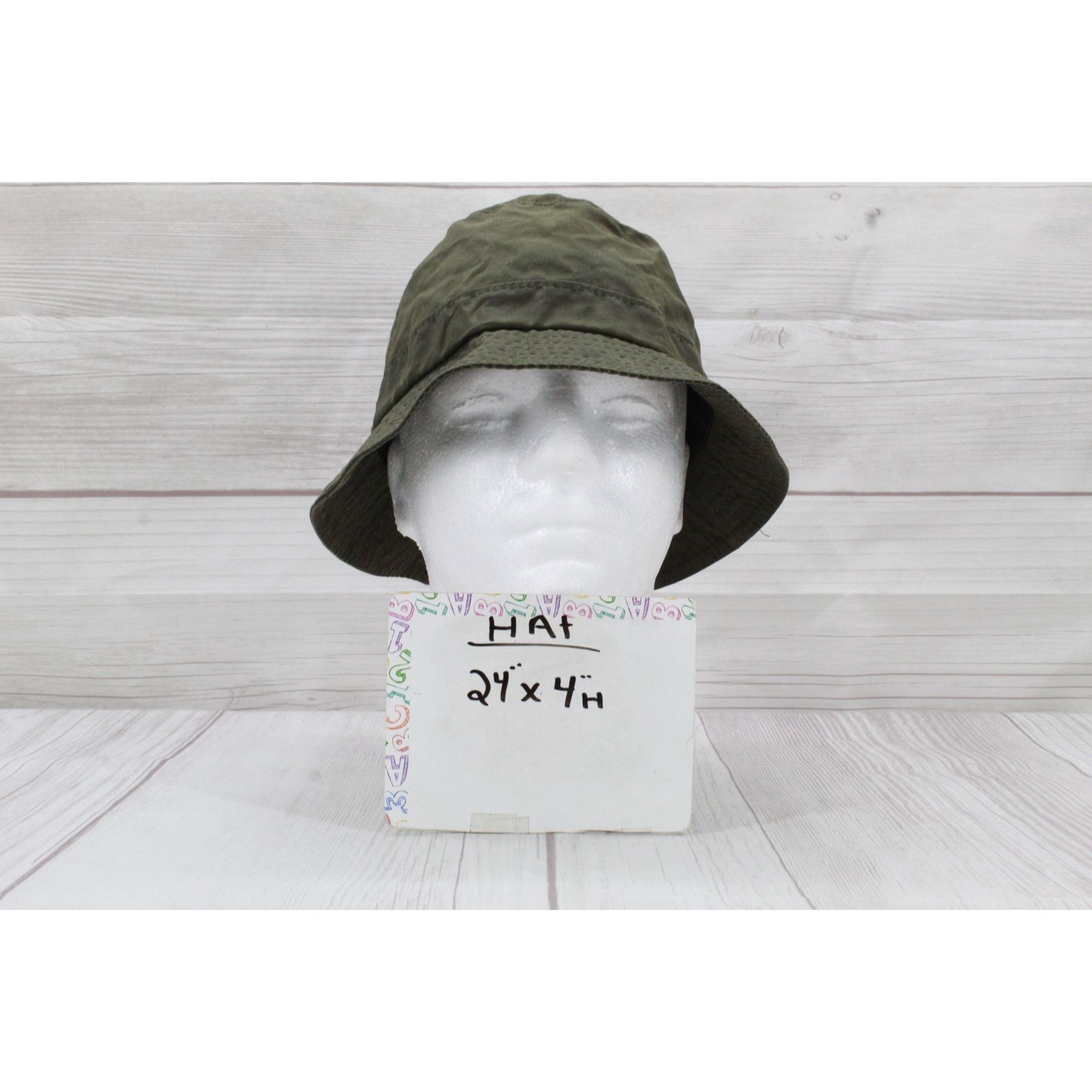 Other Britton Belstaff Olive Green Cotton Plaid Lined Bucket Hat Size ONE SIZE - 8 Thumbnail