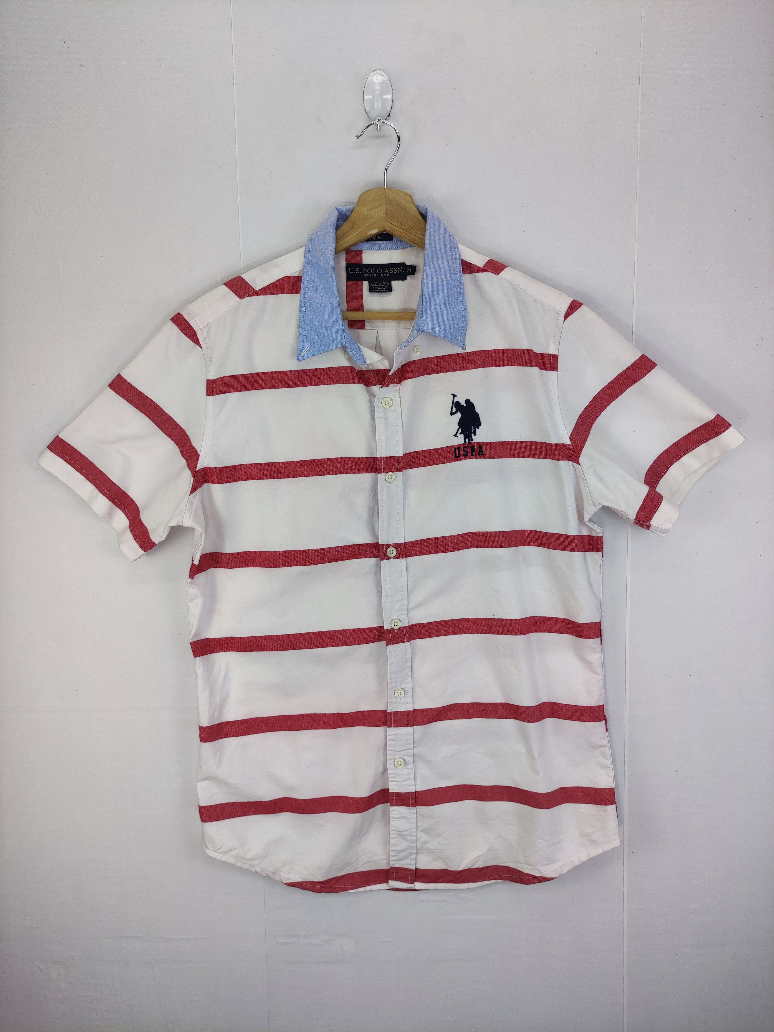 U.S. Polo Assn. Vintage U.S Polo Assn Shirt Button Up striped Size US M / EU 48-50 / 2 - 1 Thumbnail