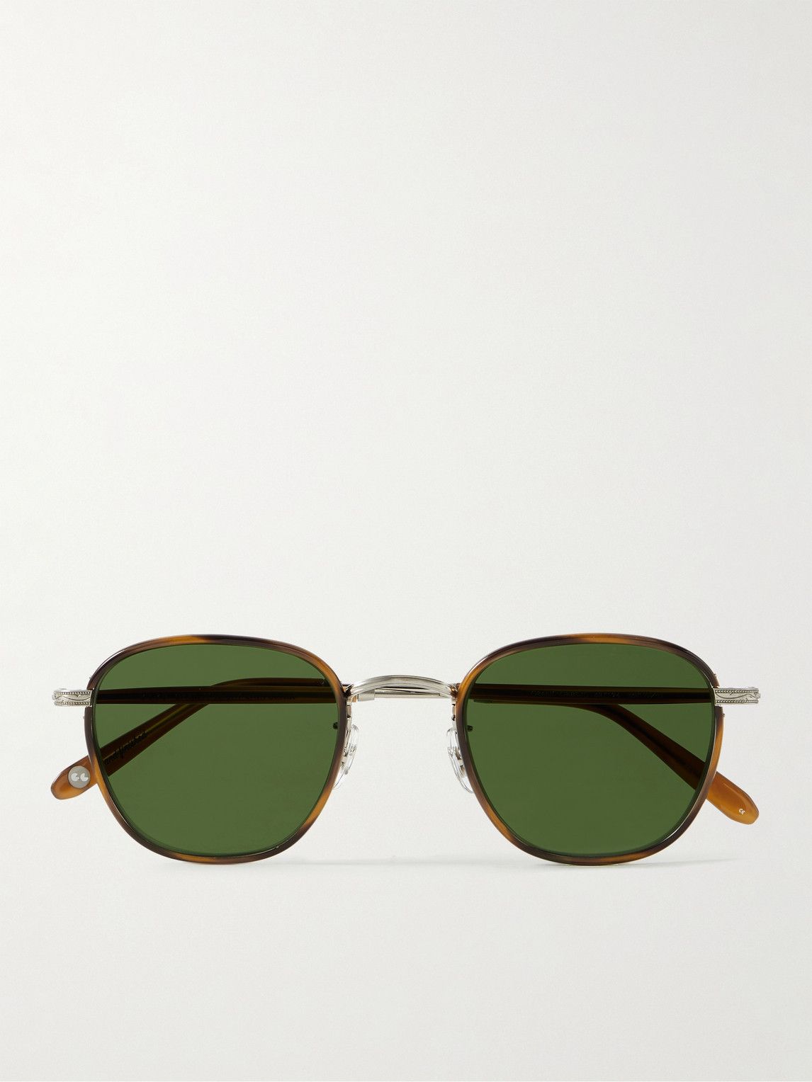 Garrett Leight Grant D-Frame Tortoiseshell Acetate Sunglasses — view 1