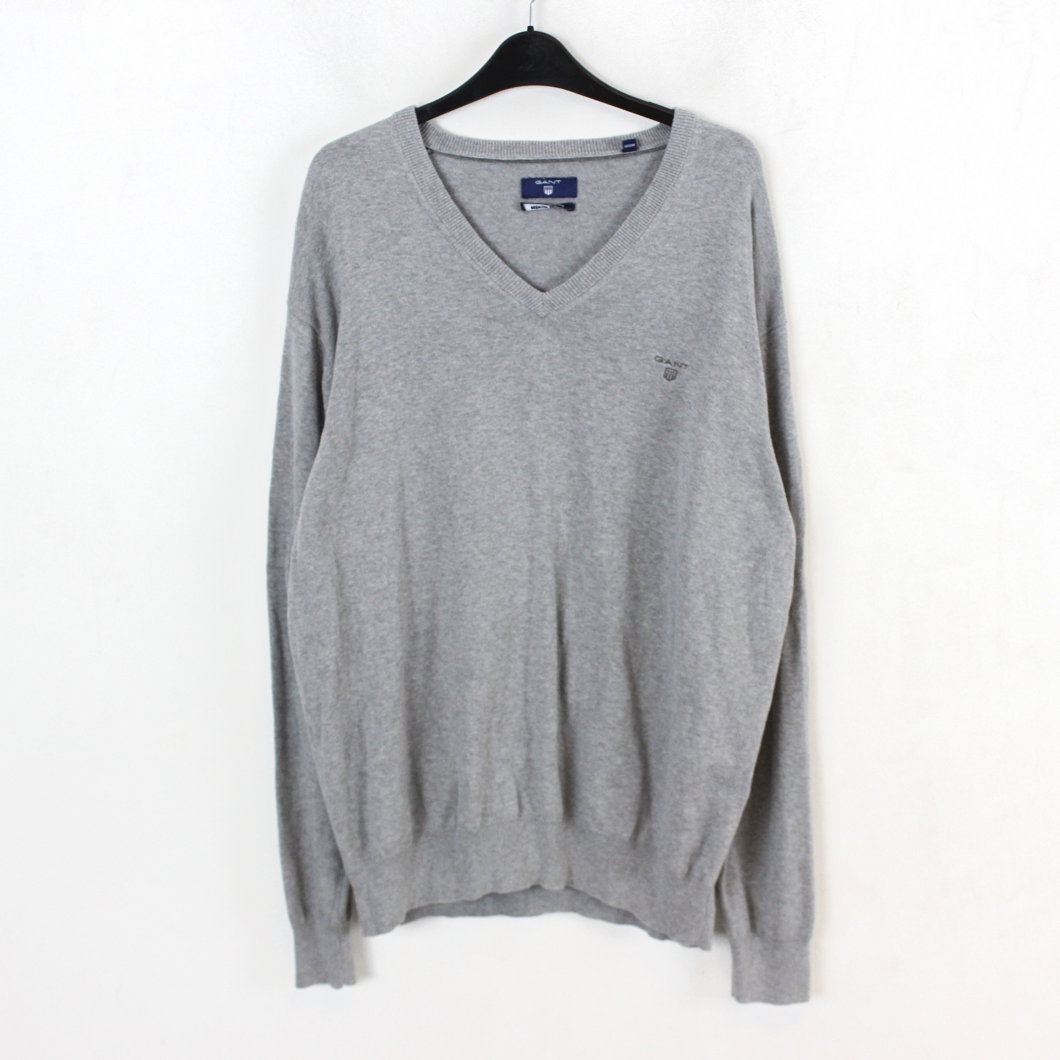 Gant Cotton 2XL Sweater Pullover V-Neck Jumper Knitted Top Size US XXL / EU 58 / 5 - 1 Thumbnail
