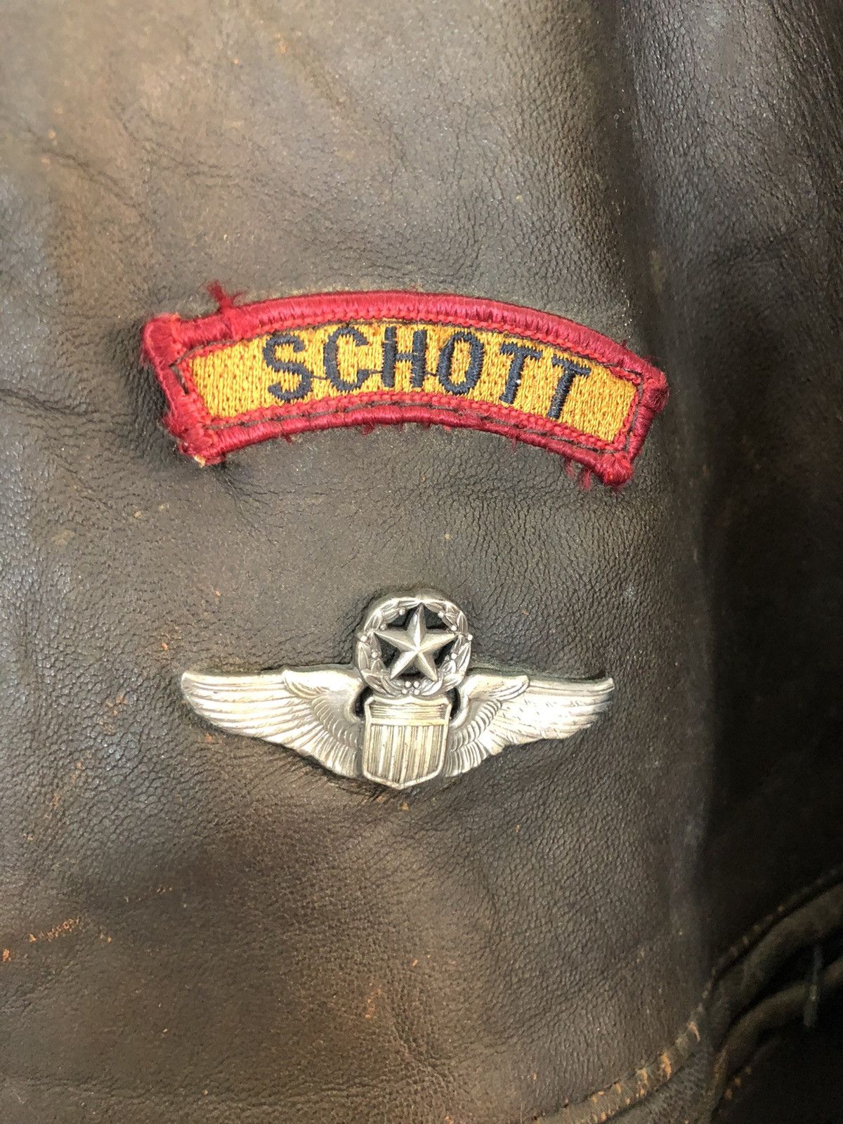 Schott SCHOTT USA AIRBONE PILOT LEATHER JACKET Size US L / EU 52-54 / 3 - 11 Thumbnail